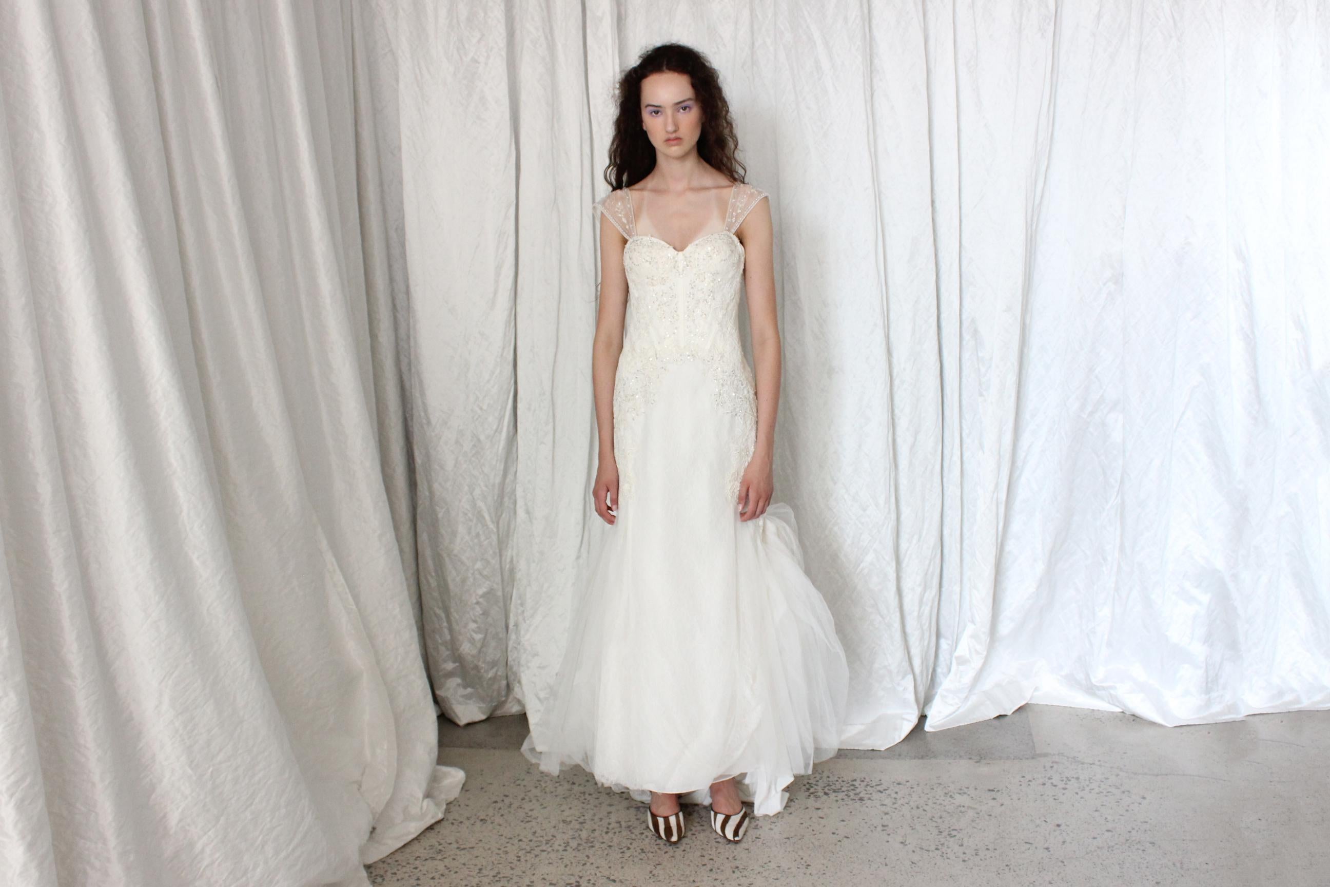 2000s Fairycore Mermaid Wedding Gown