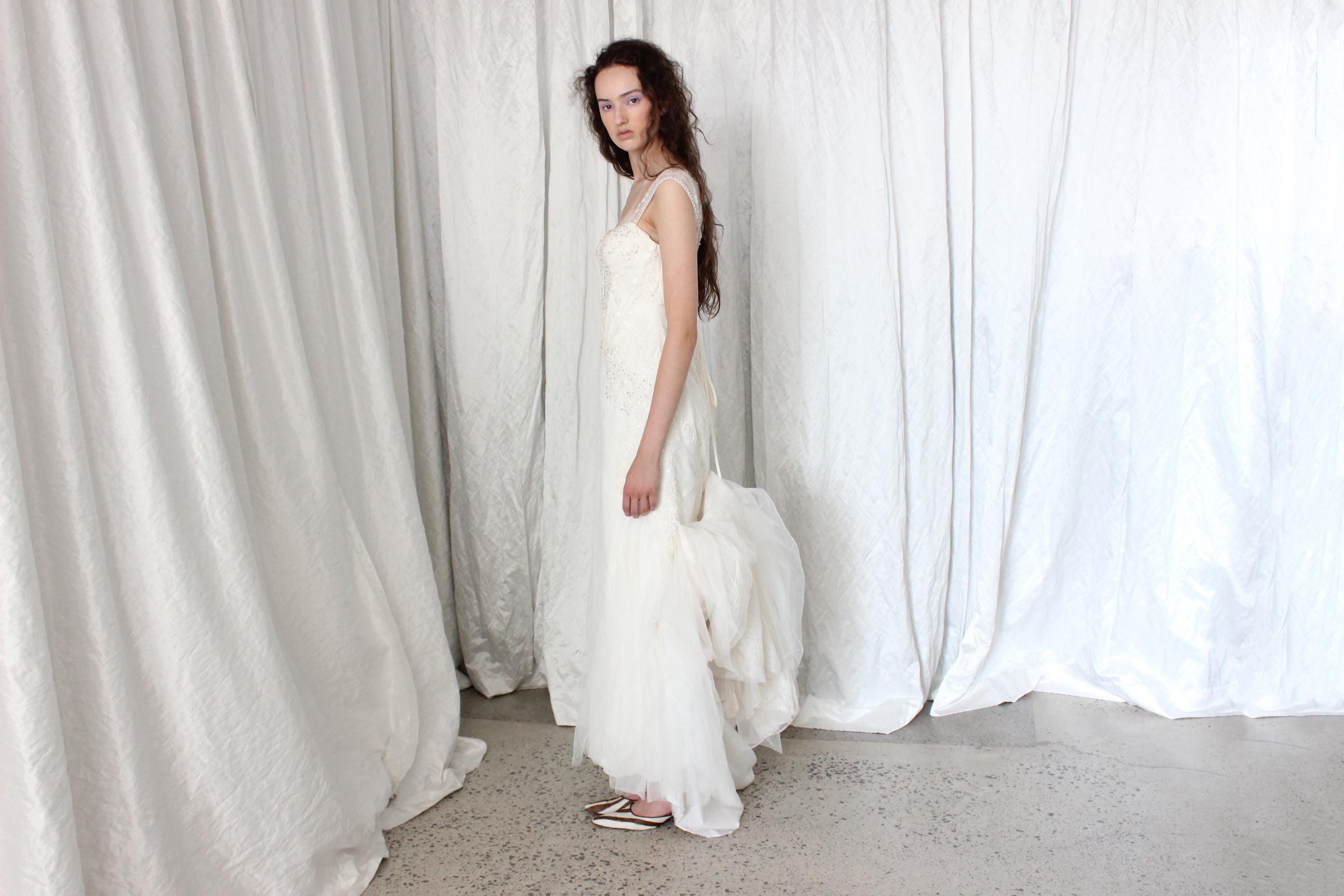 2000s Fairycore Mermaid Wedding Gown