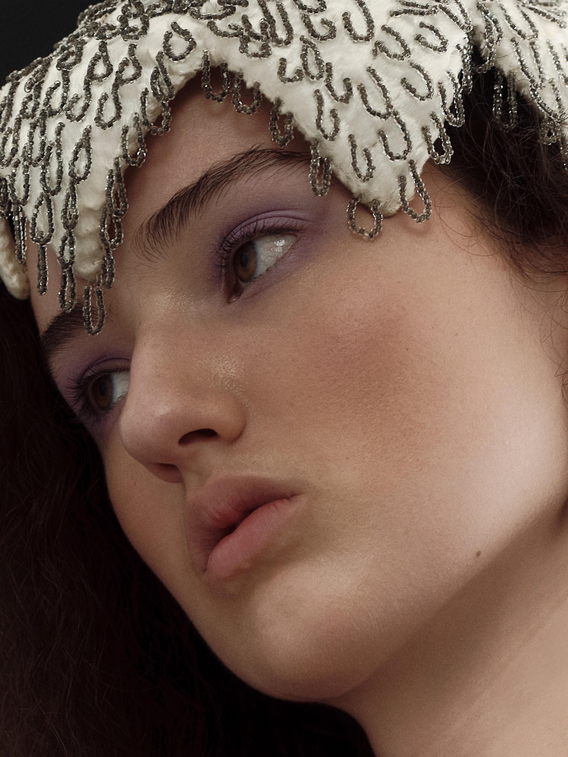 1930s Art Nouveau Juliet Cap