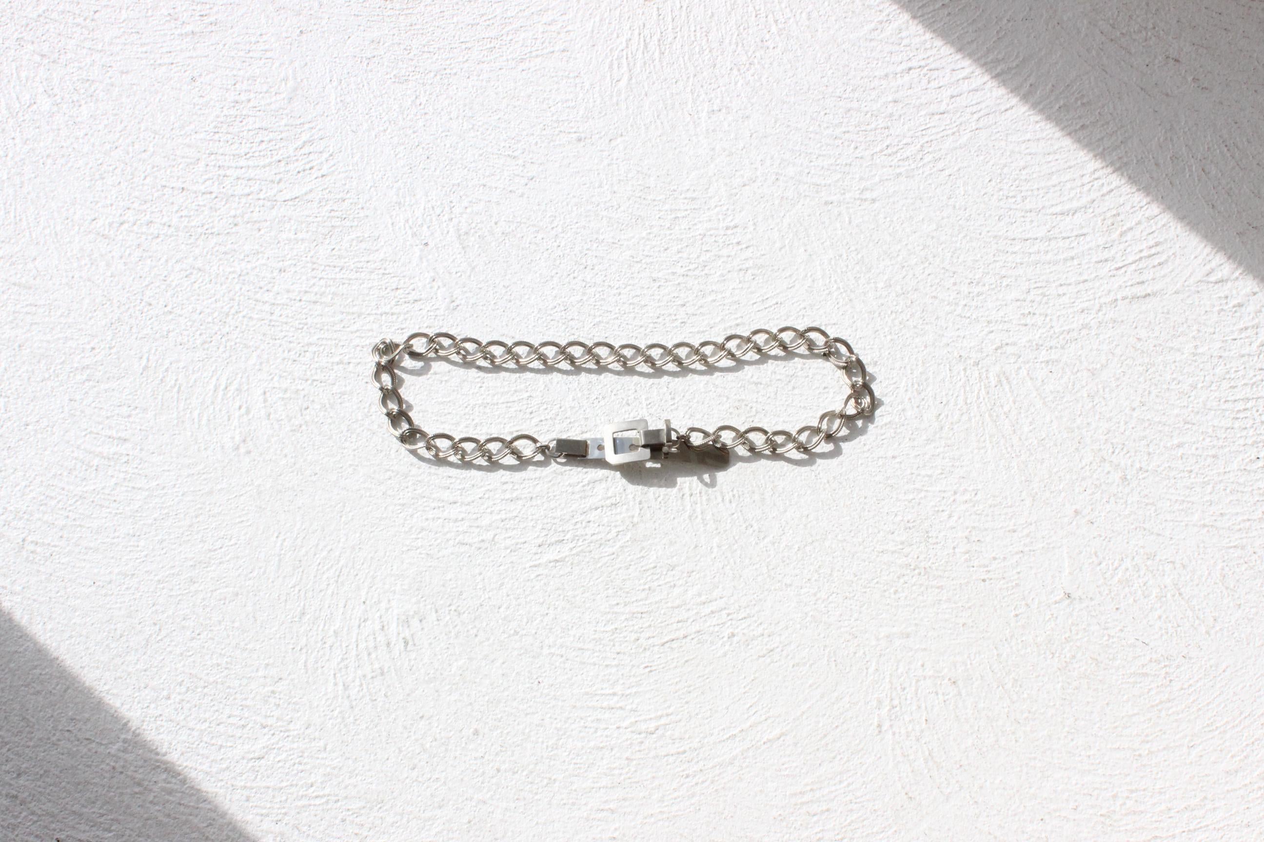 80s Chunky Silver Chain Belt