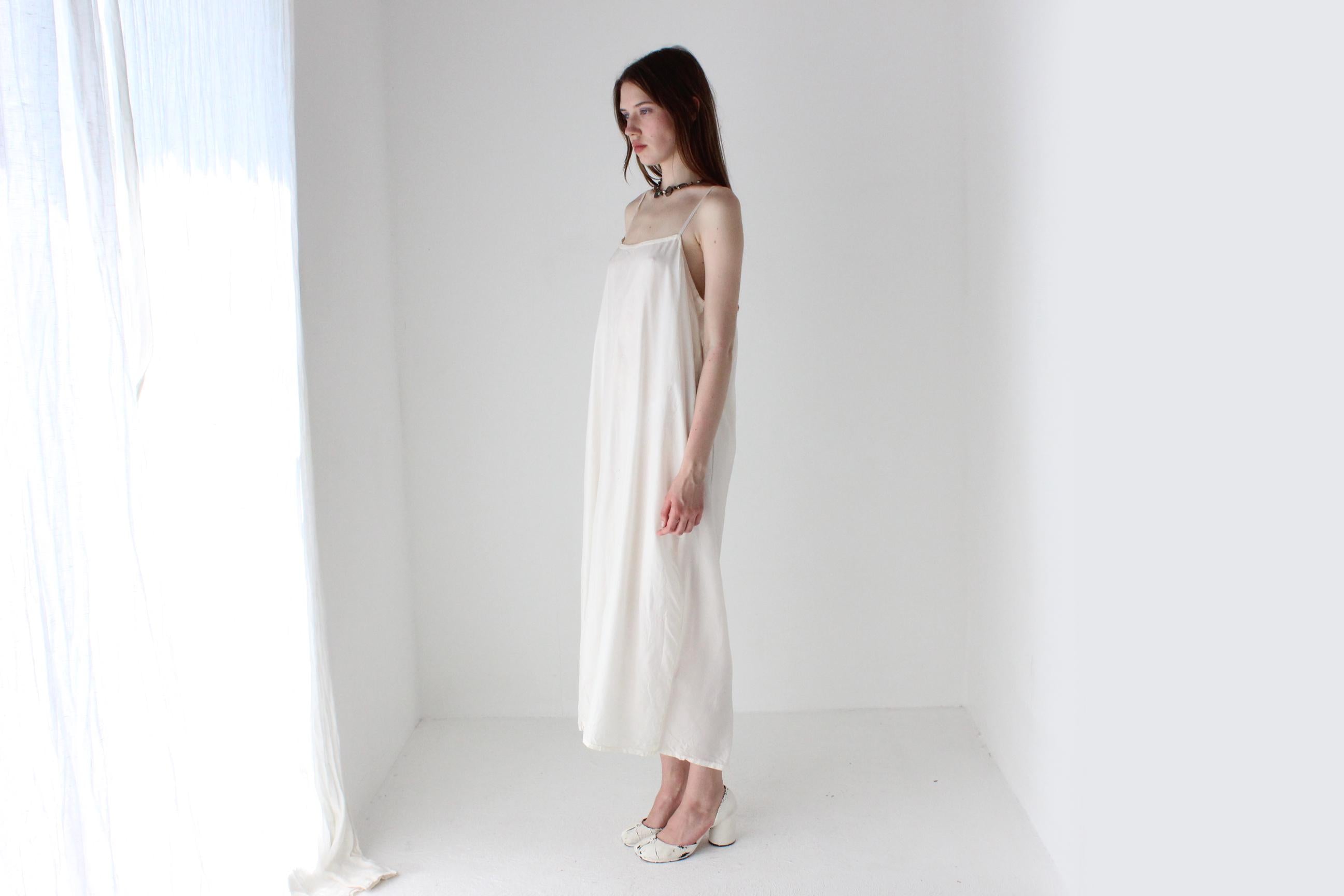 Relaxed & Roomy Ivory Nighty Slip Dress
