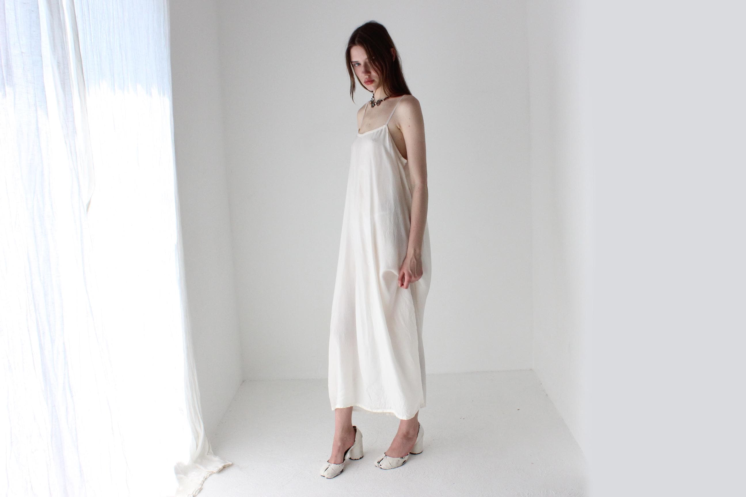 Relaxed & Roomy Ivory Nighty Slip Dress
