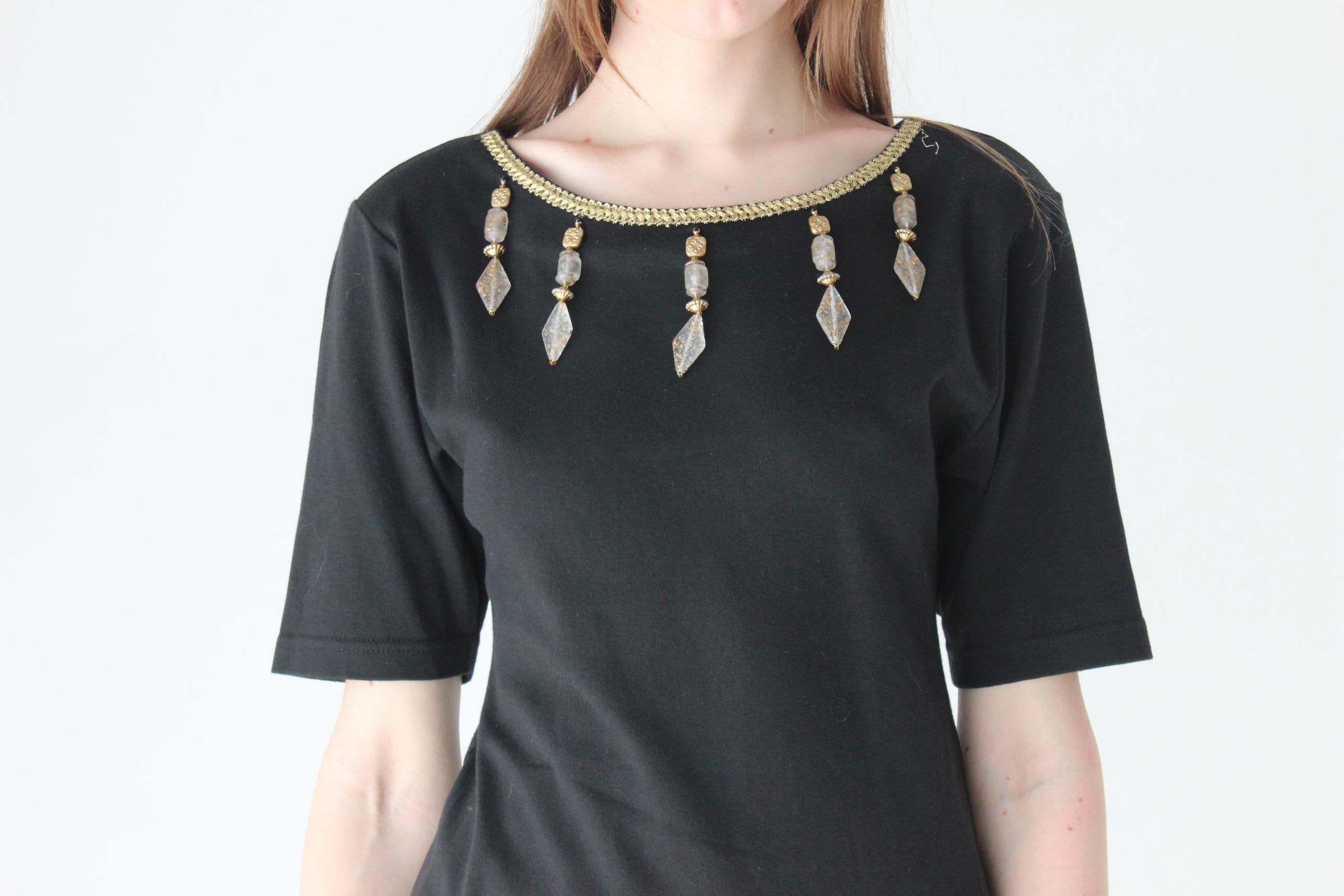 80s Gem Stone Stretch Fitted Tee