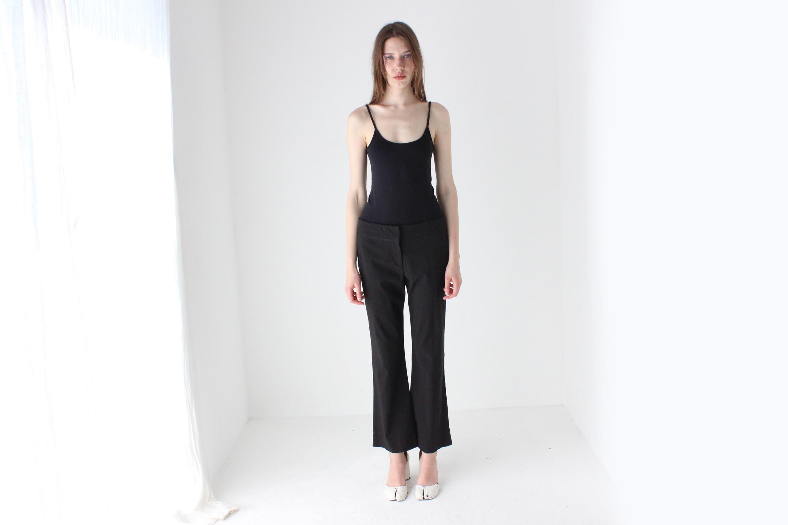 Y2K Veronika Maine Pinstripe Bootcut Trousers