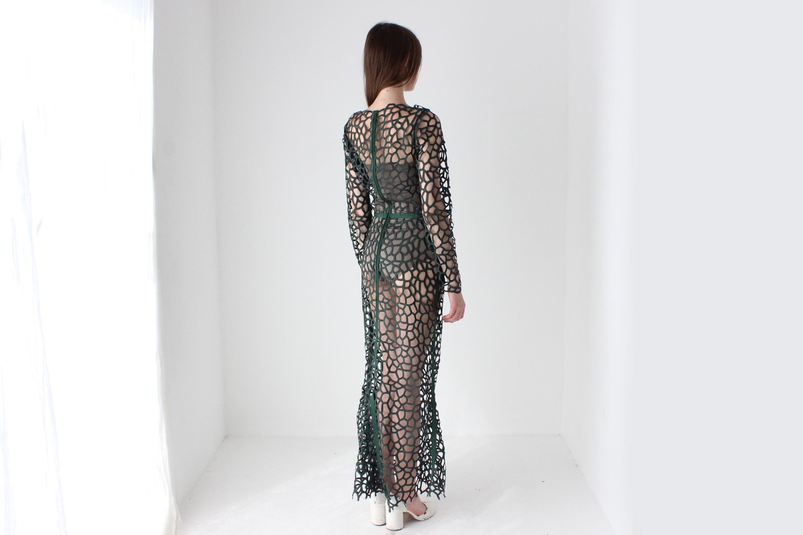 Funky Handmade Cotton Cut Out Maxi Dress