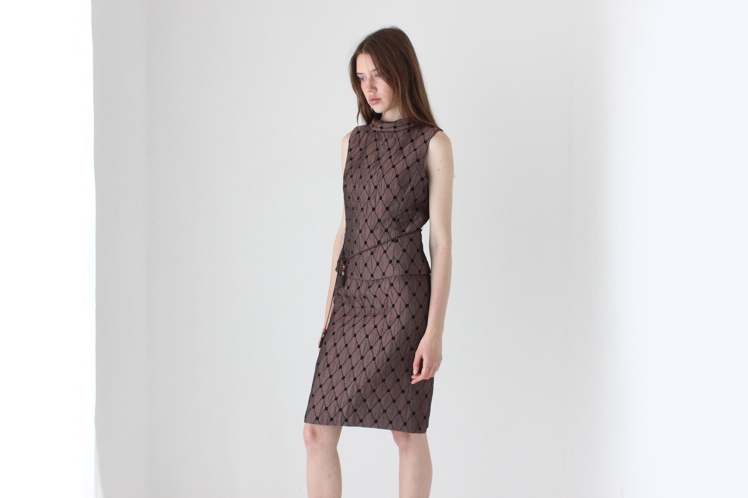 90s Quilted Gallery Girl Two Piece Top & Skirt Set