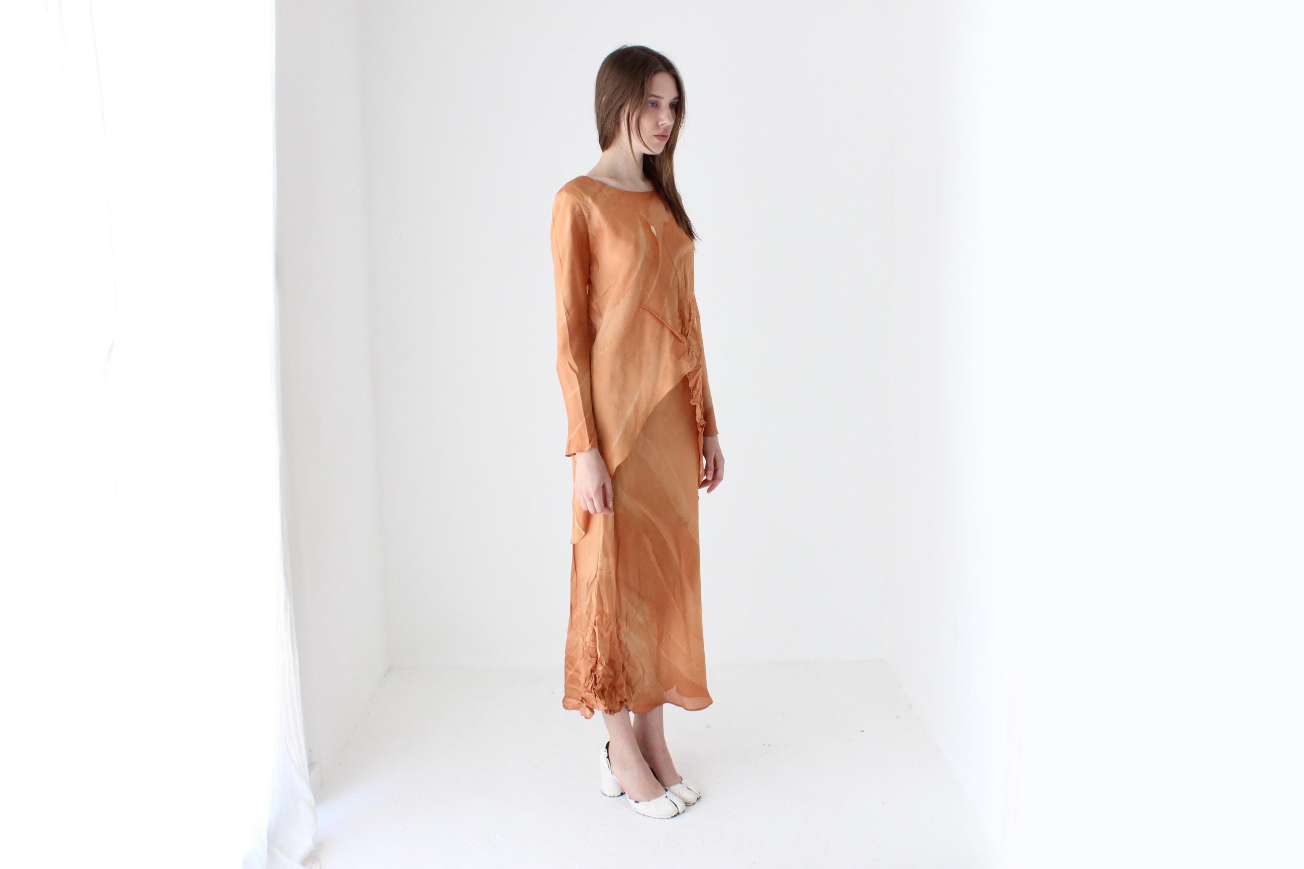 Arty 90s Barbara Wilson Pure Silk Bias Cut Set