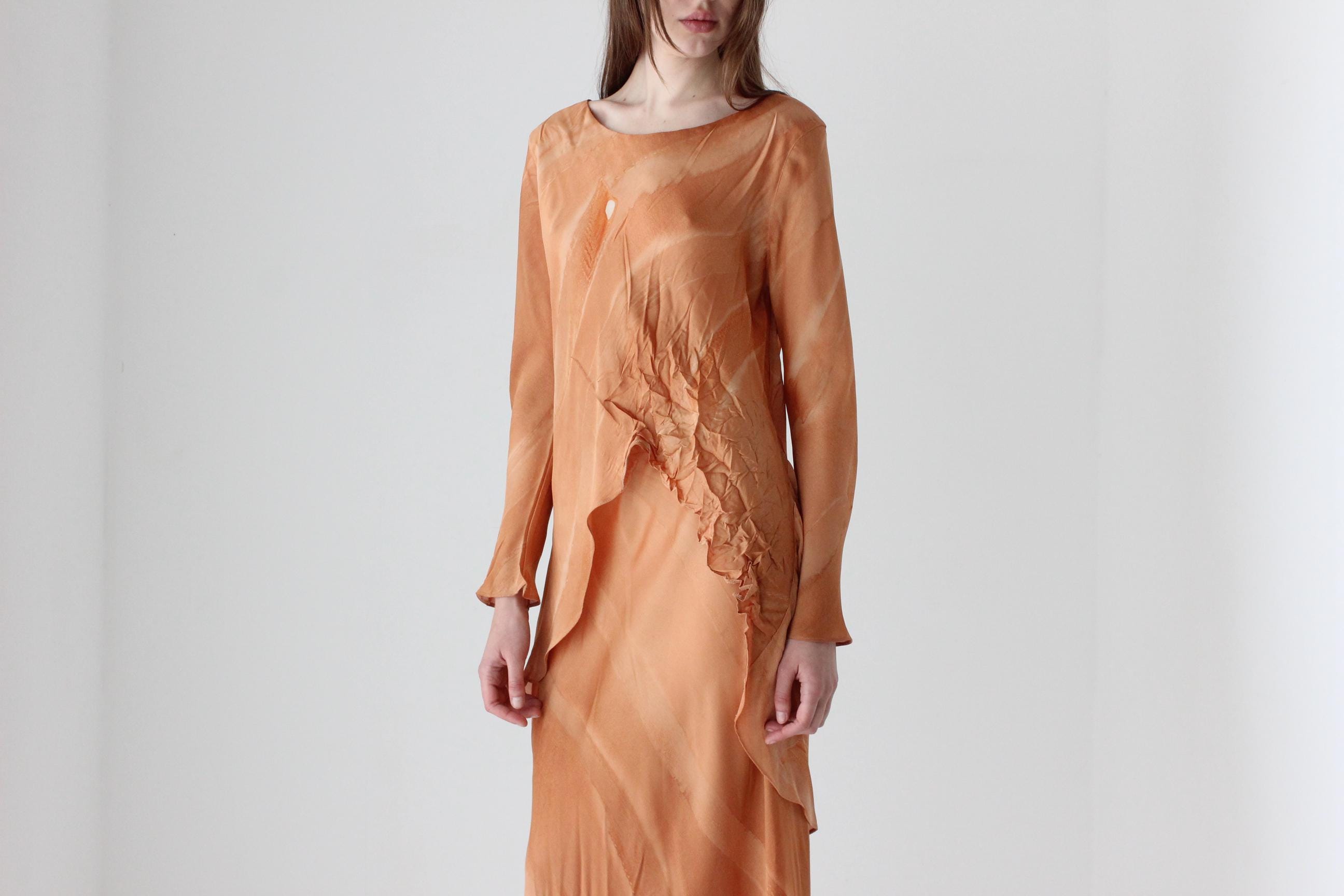 Arty 90s Barbara Wilson Pure Silk Bias Cut Set