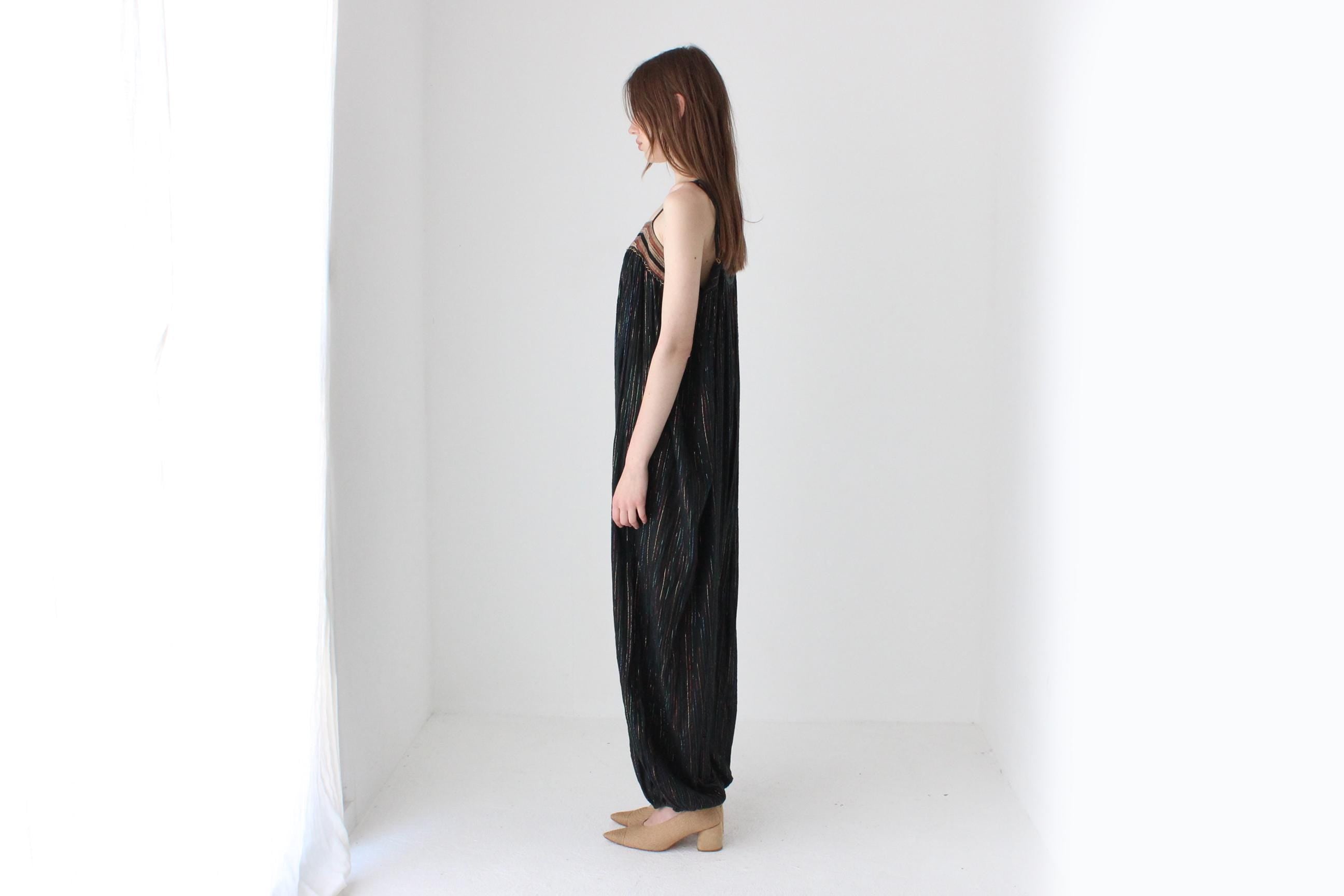 Rare As! 70s Disco Gauze Balloon Leg Jumpsuit