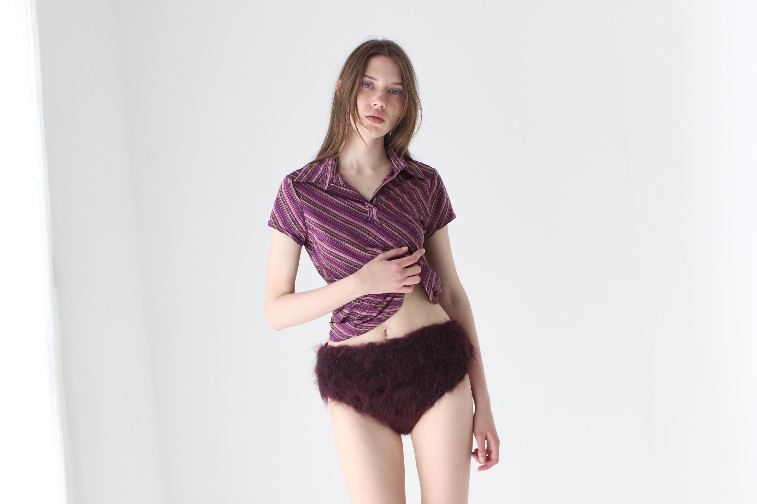 Hand Knit Mohair Underwear