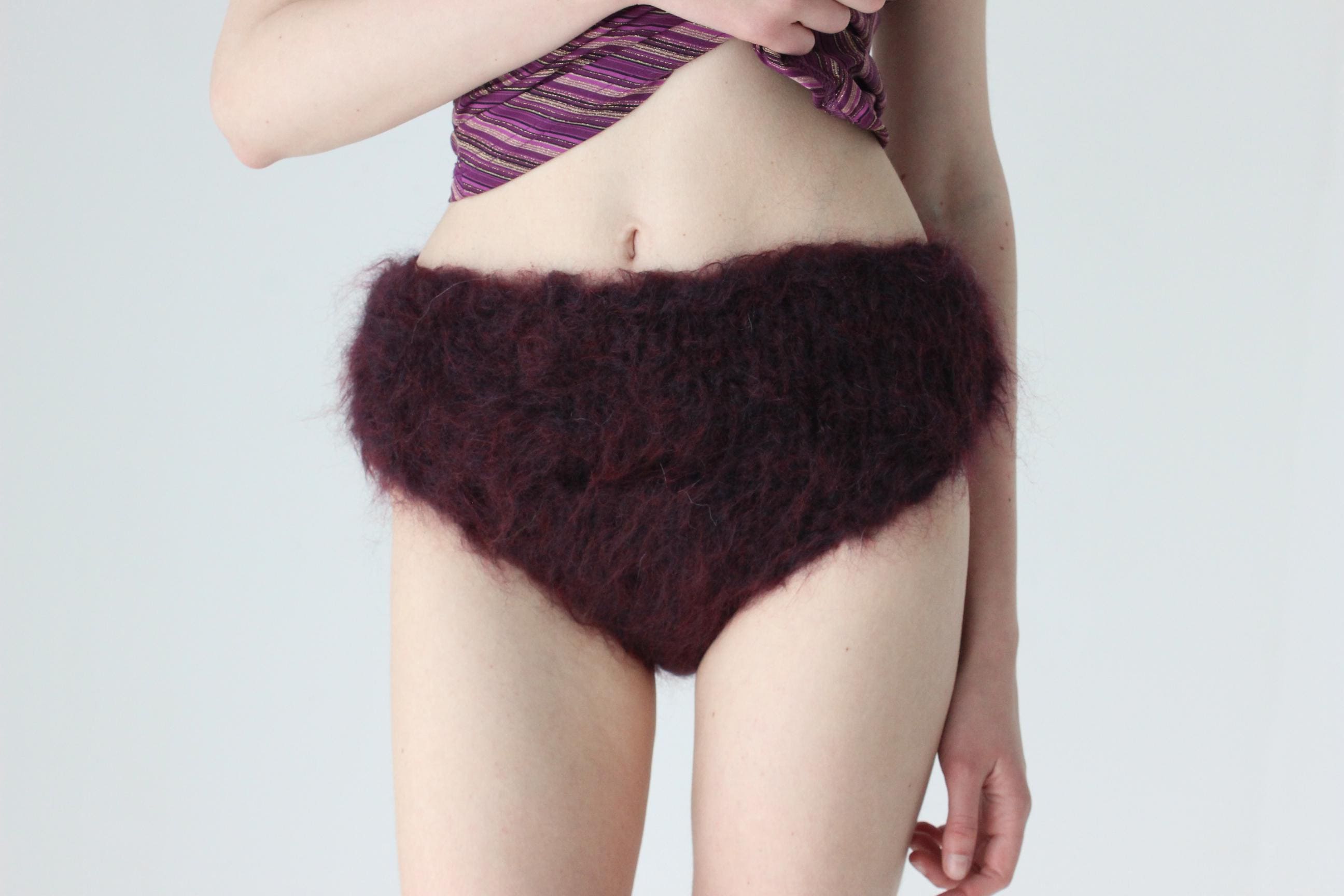 Hand Knit Mohair Underwear