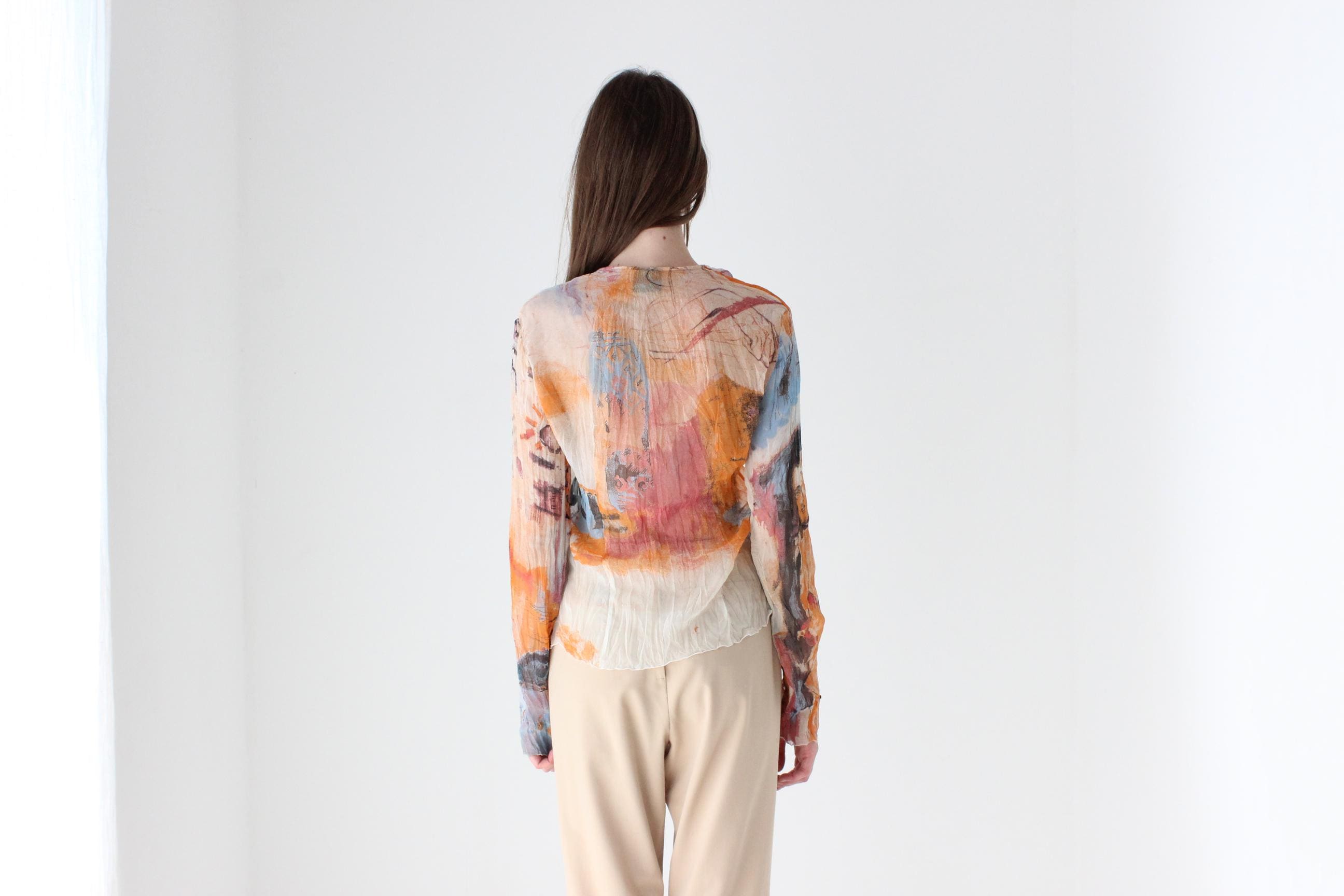 Y2K Just Cavalli Surrealist Top