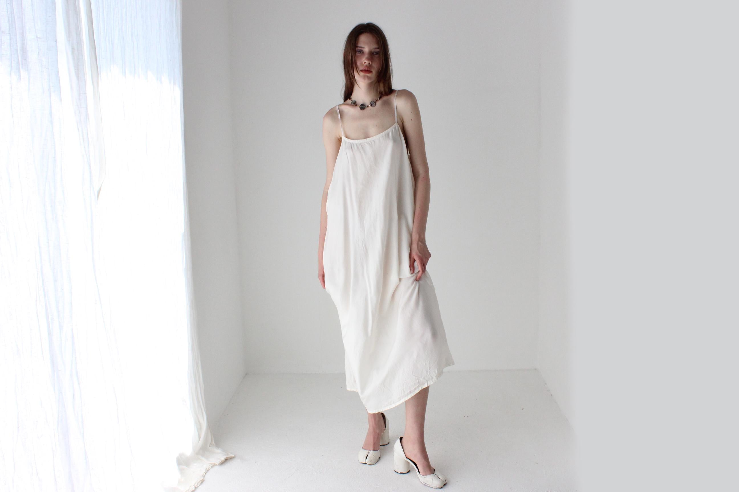 Relaxed & Roomy Ivory Nighty Slip Dress