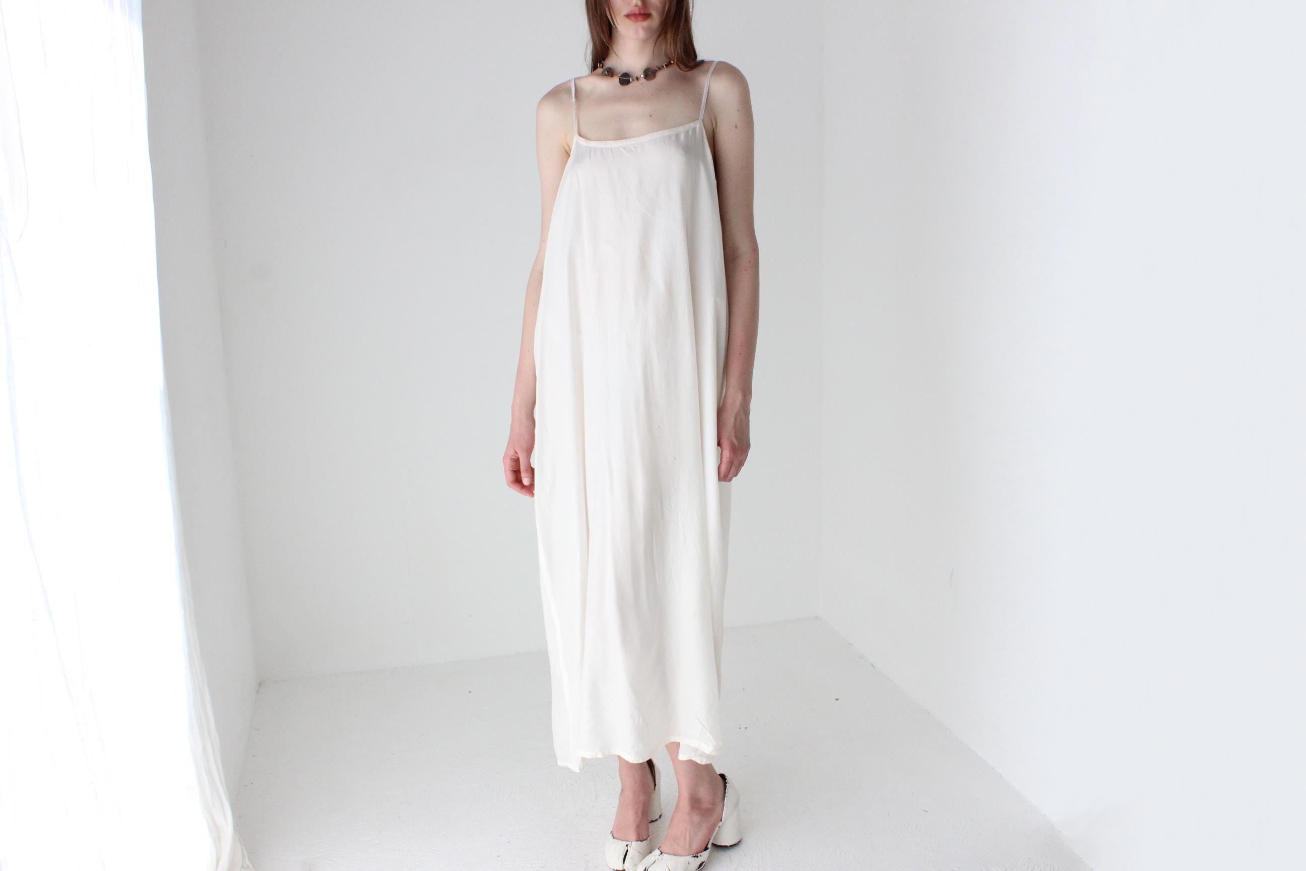 Relaxed & Roomy Ivory Nighty Slip Dress