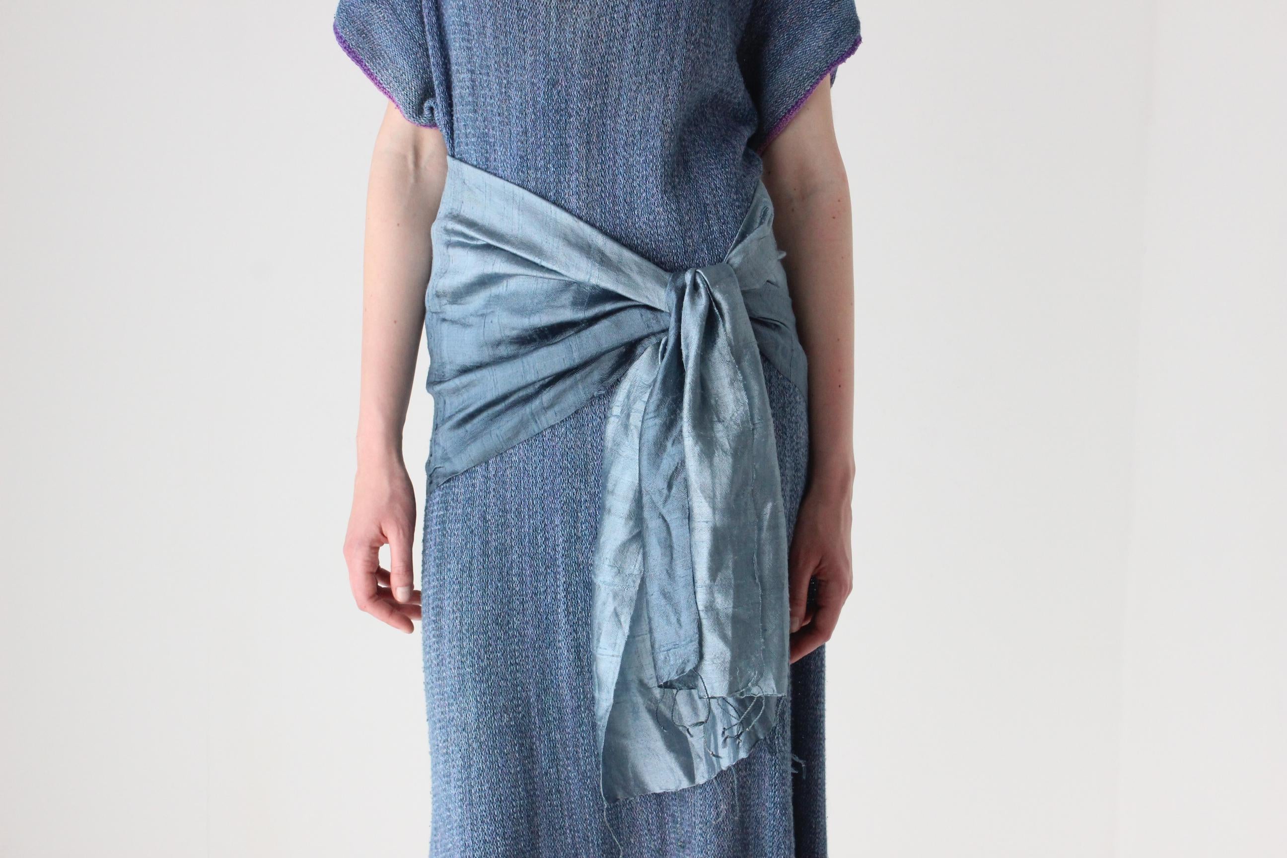 90s Vietnamese Handwoven Silk Multi-Way Sash
