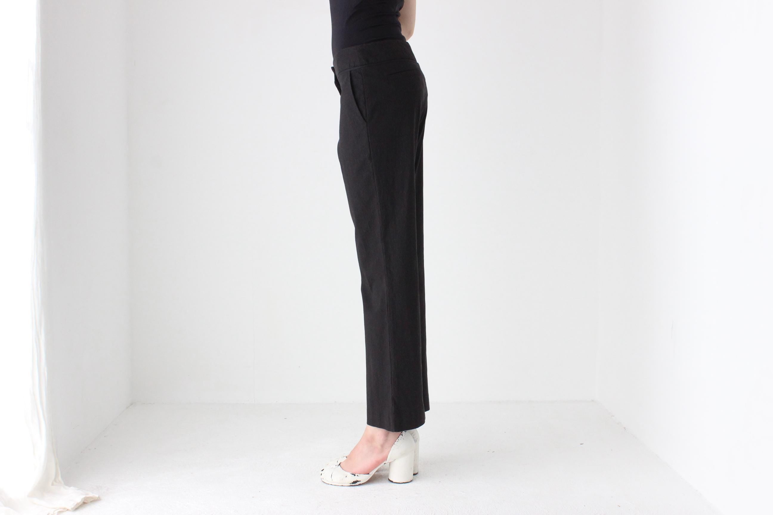 Y2K Veronika Maine Pinstripe Bootcut Trousers