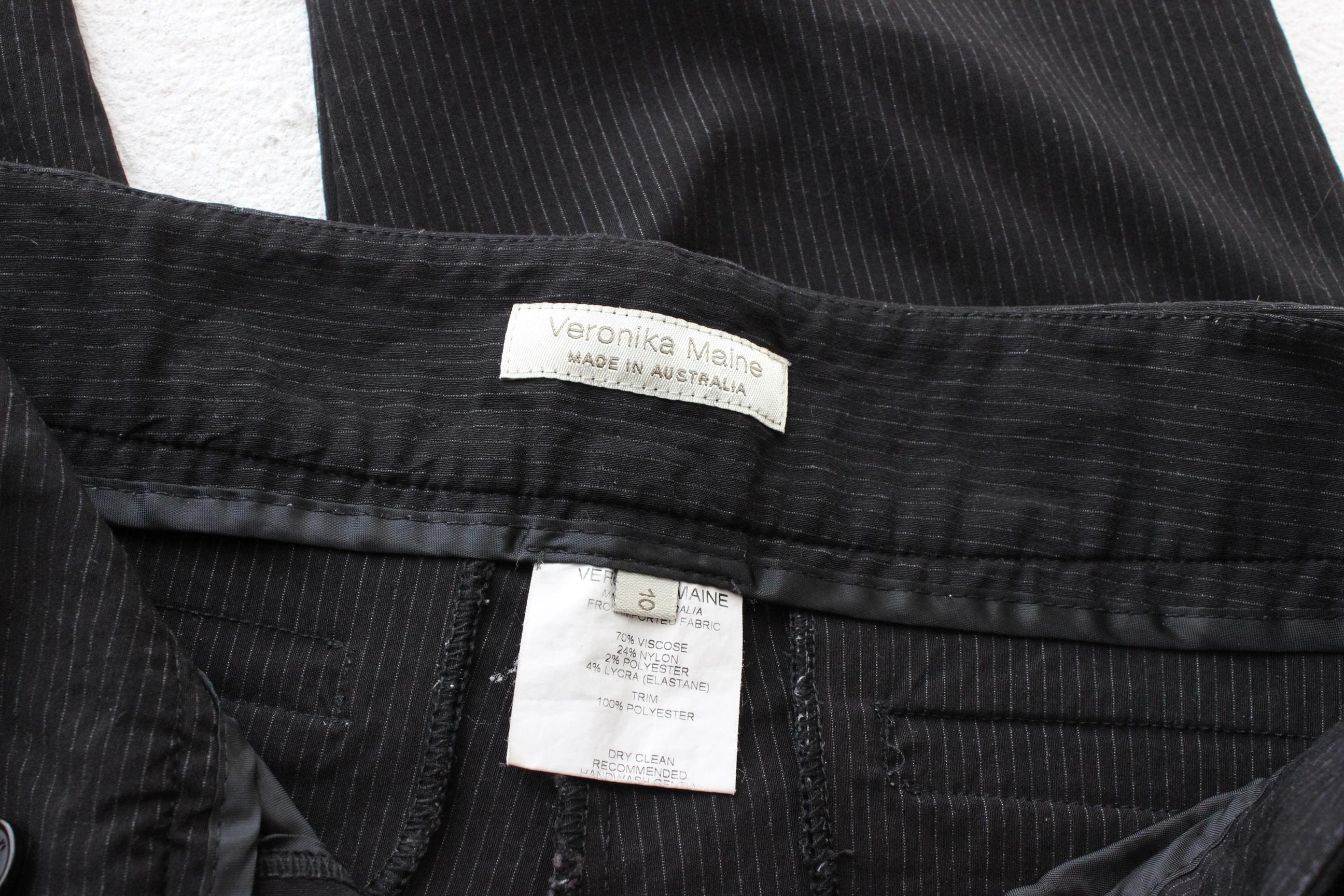 Y2K Veronika Maine Pinstripe Bootcut Trousers