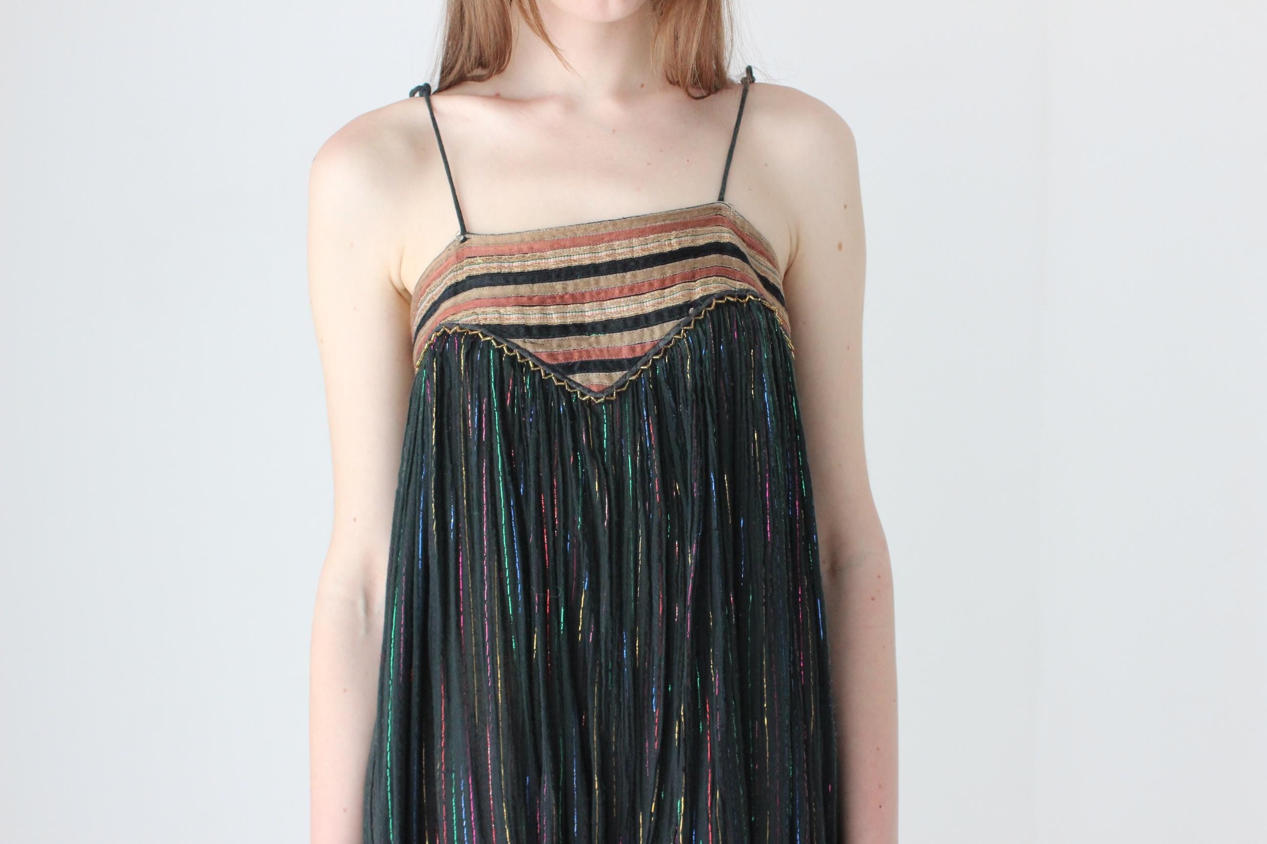 Rare As! 70s Disco Gauze Balloon Leg Jumpsuit