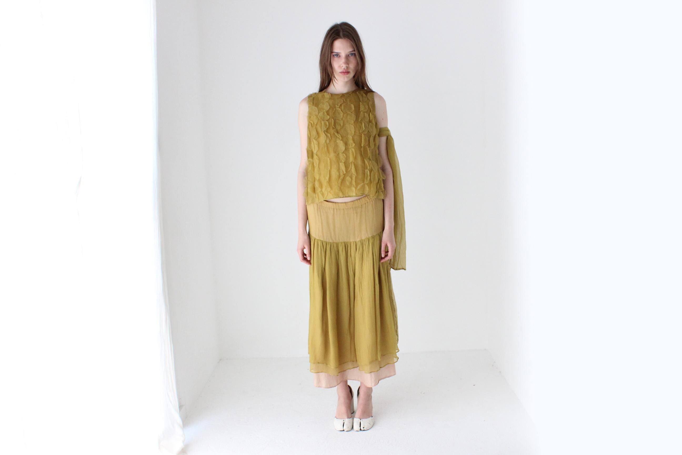 Y2K Textural Silk Organza Top