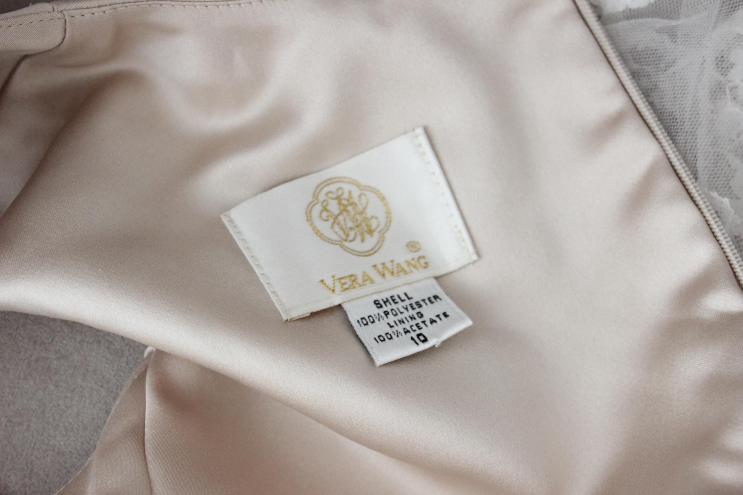 90s Vera Wang Oyster Satin Top