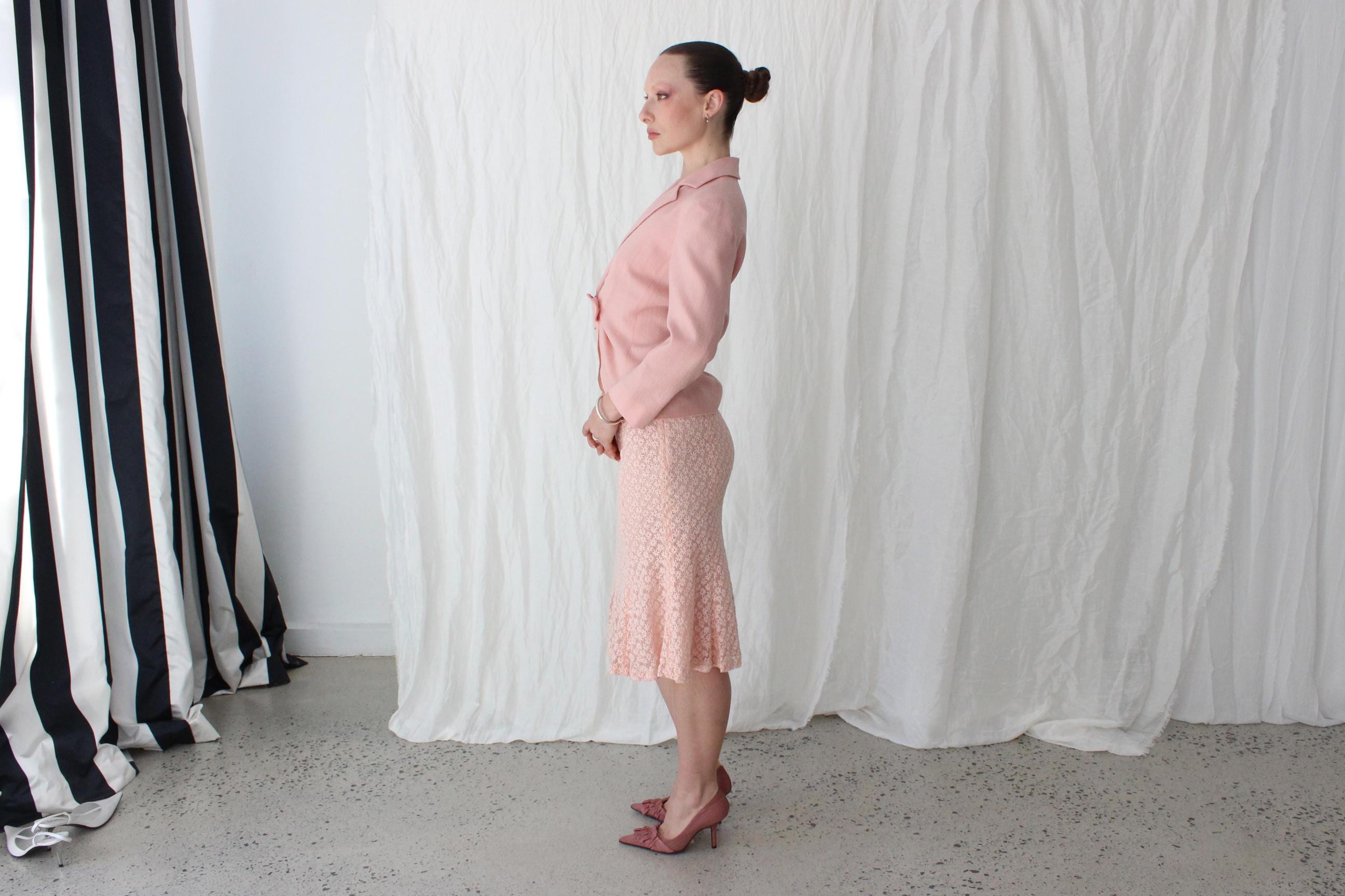 Cutest 90s Moschino Cheap & Chic Two Piece Skirt Suit