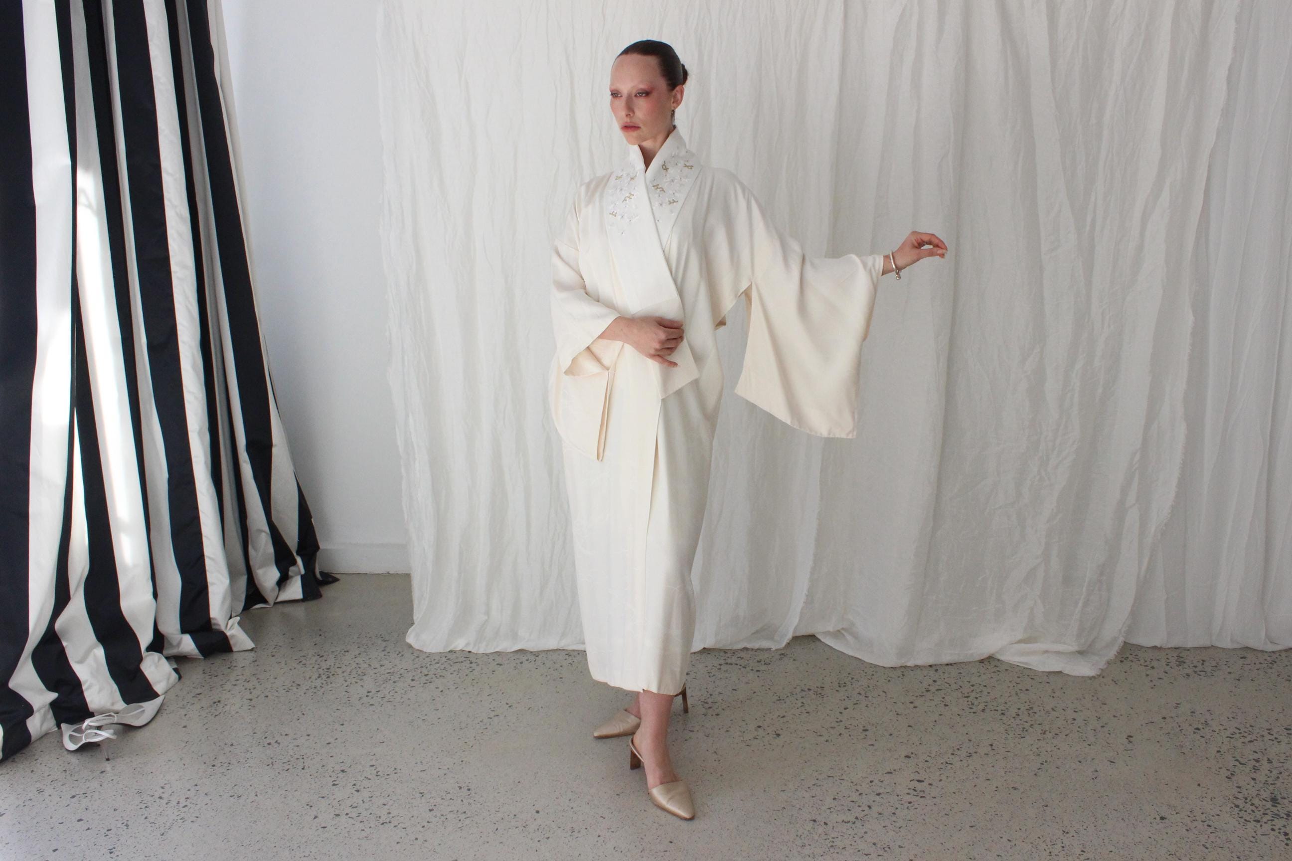 Dramatic & Lush Vintage Japanese Silk Bridal Kimono