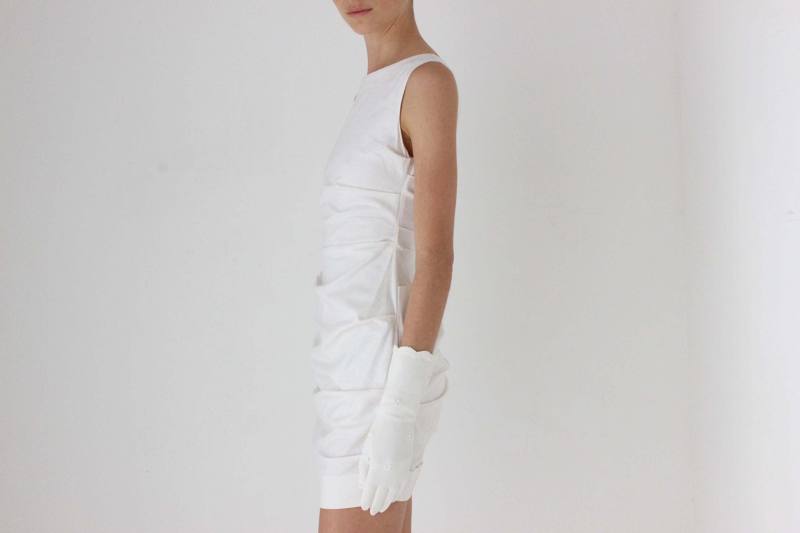 2000s Nicole Miller Chic Gathered Mini