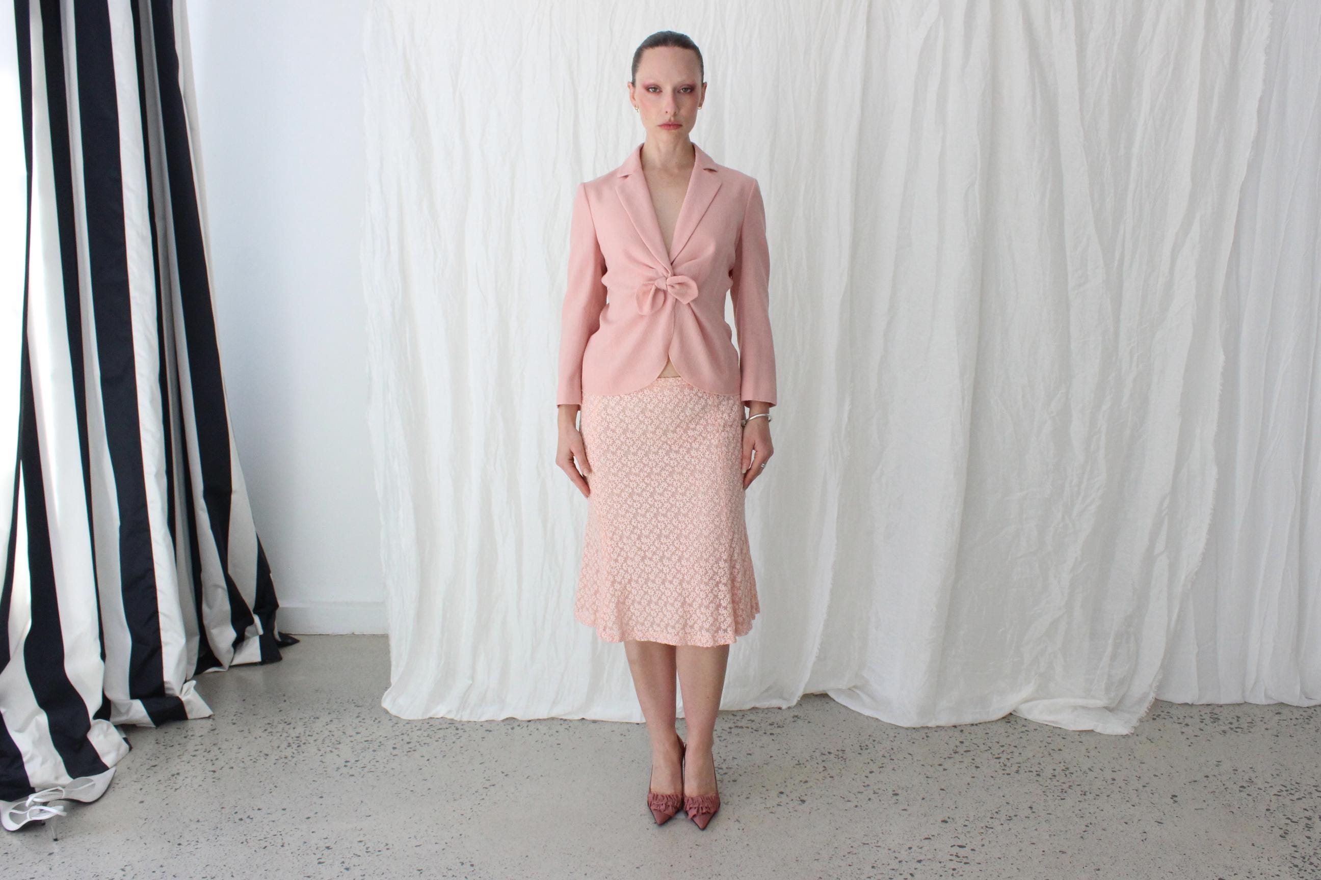 Cutest 90s Moschino Cheap & Chic Two Piece Skirt Suit