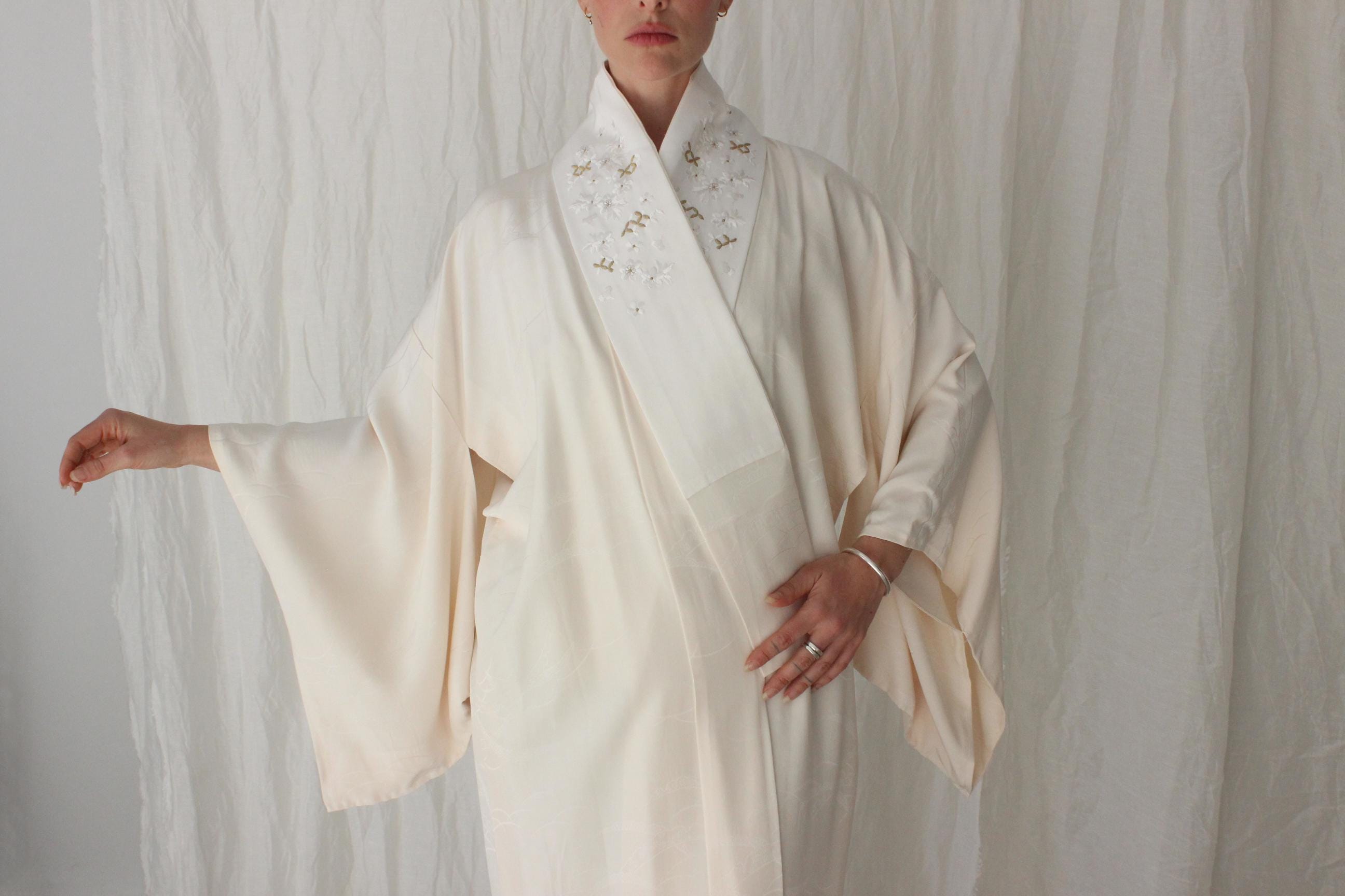 Dramatic & Lush Vintage Japanese Silk Bridal Kimono