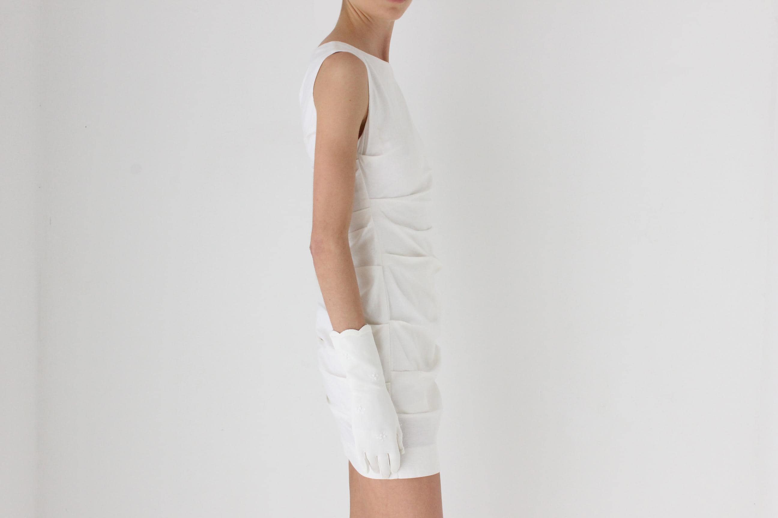 2000s Nicole Miller Chic Gathered Mini
