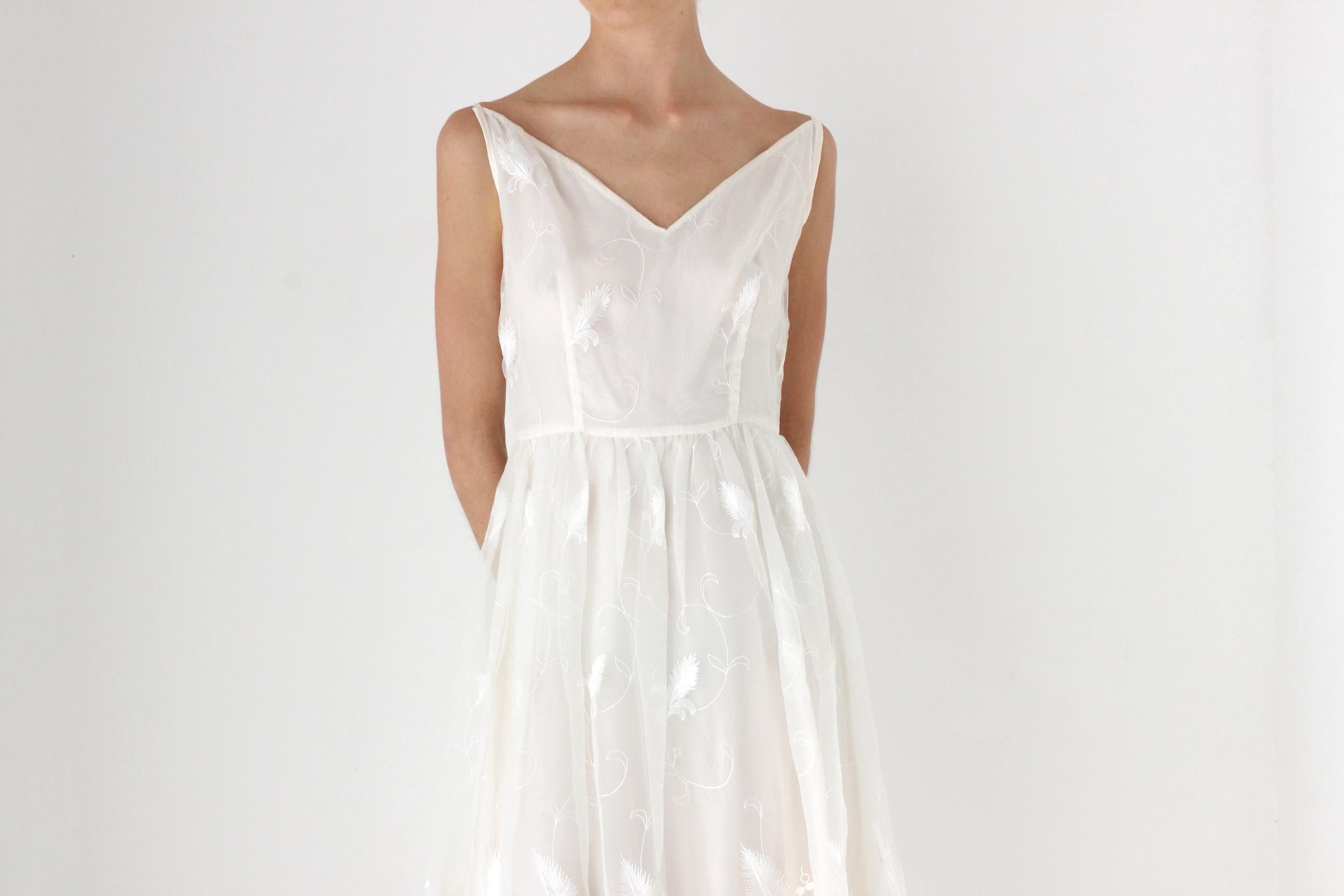 Handmade 50s Style Lace & Tulle Cocktail Dress