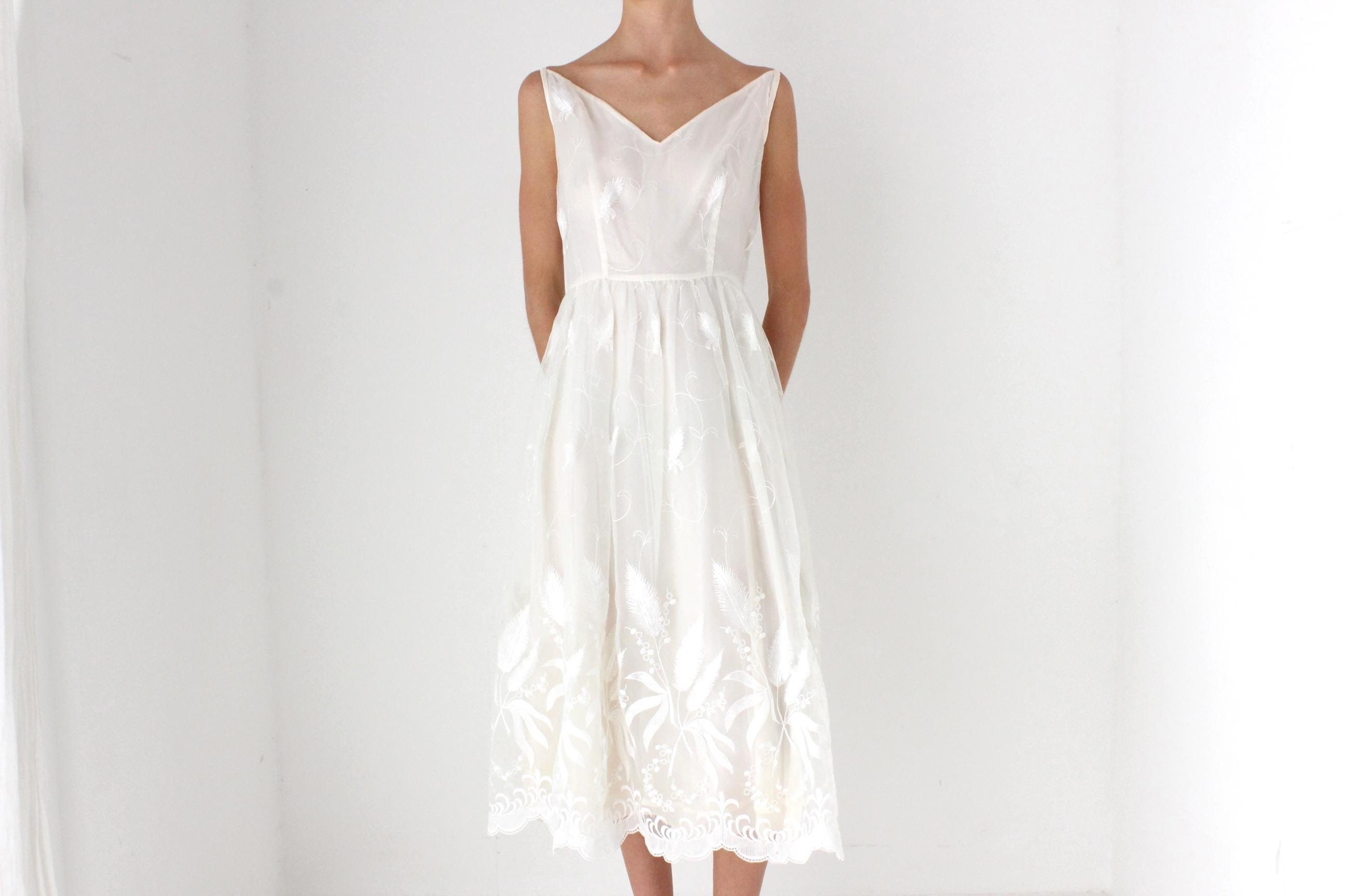 Handmade 50s Style Lace & Tulle Cocktail Dress