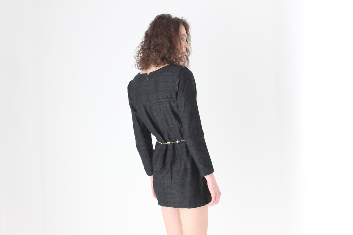 Super Chic 90s Raw Silk Dupion Mini