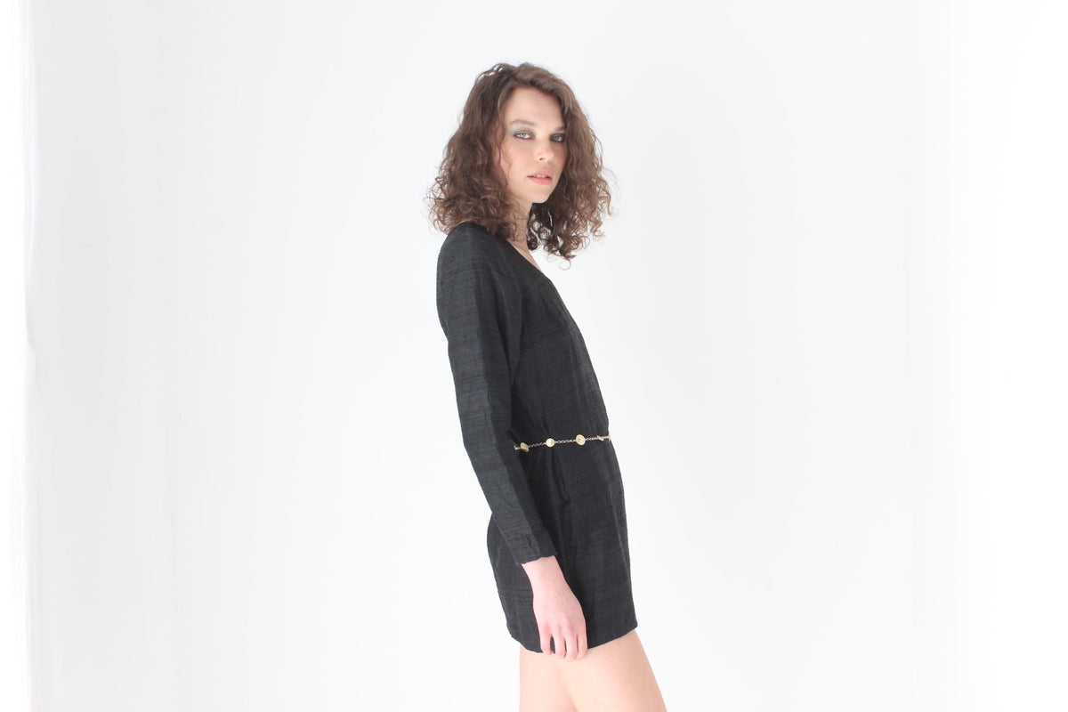 Super Chic 90s Raw Silk Dupion Mini