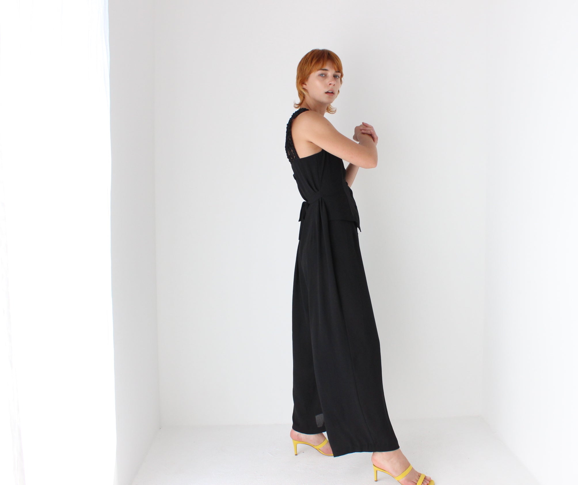 Dreamy 80s Loose & Relaxed Waistcoat Jumpsuit