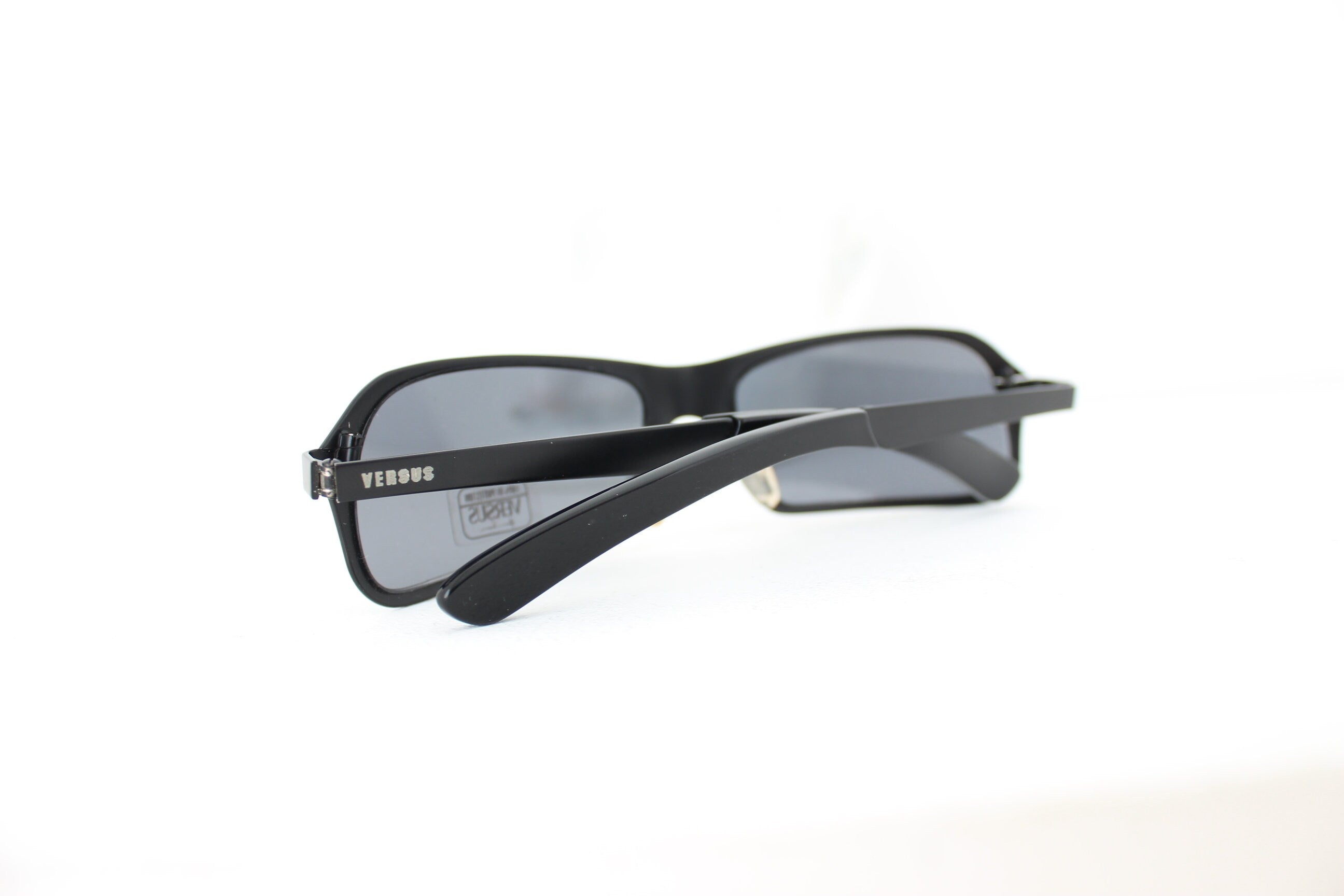 90s VERSUS By GIANNI VERSACE Matte Black Sunglasses