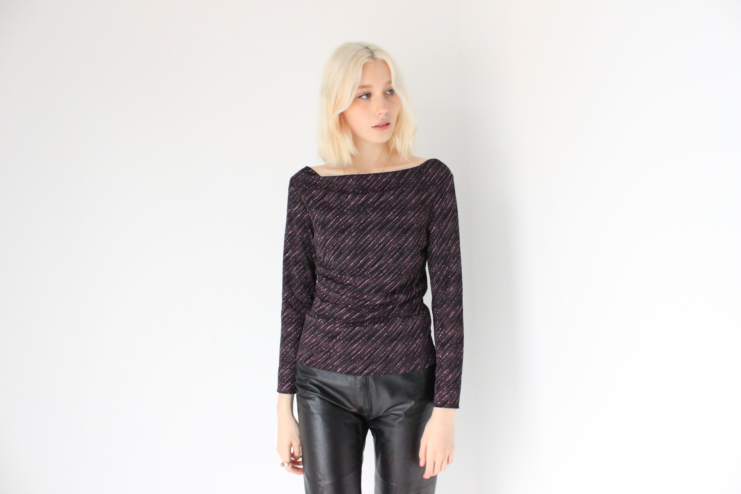 Y2K Sparkly Disco Glitter Top