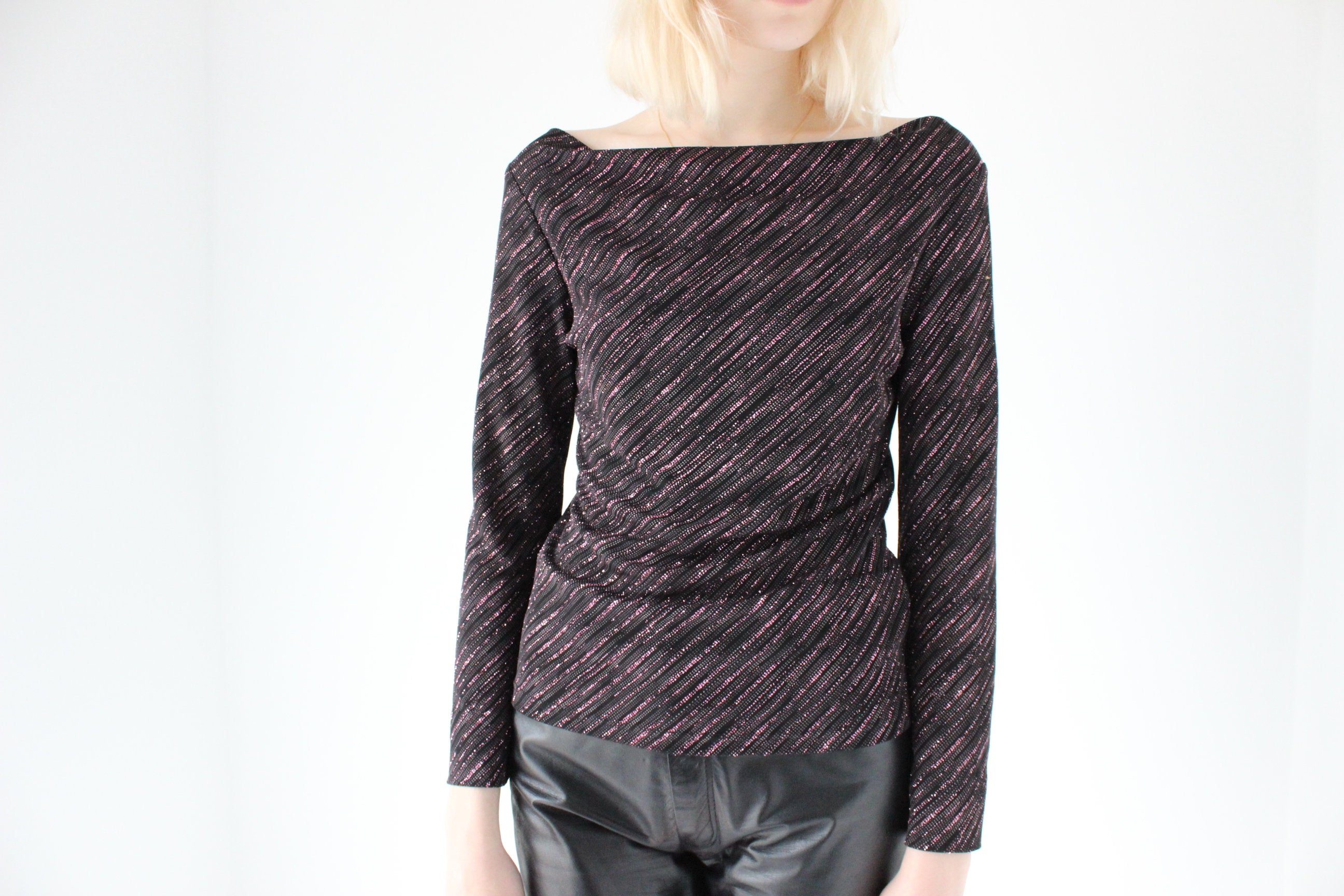 Y2K Sparkly Disco Glitter Top