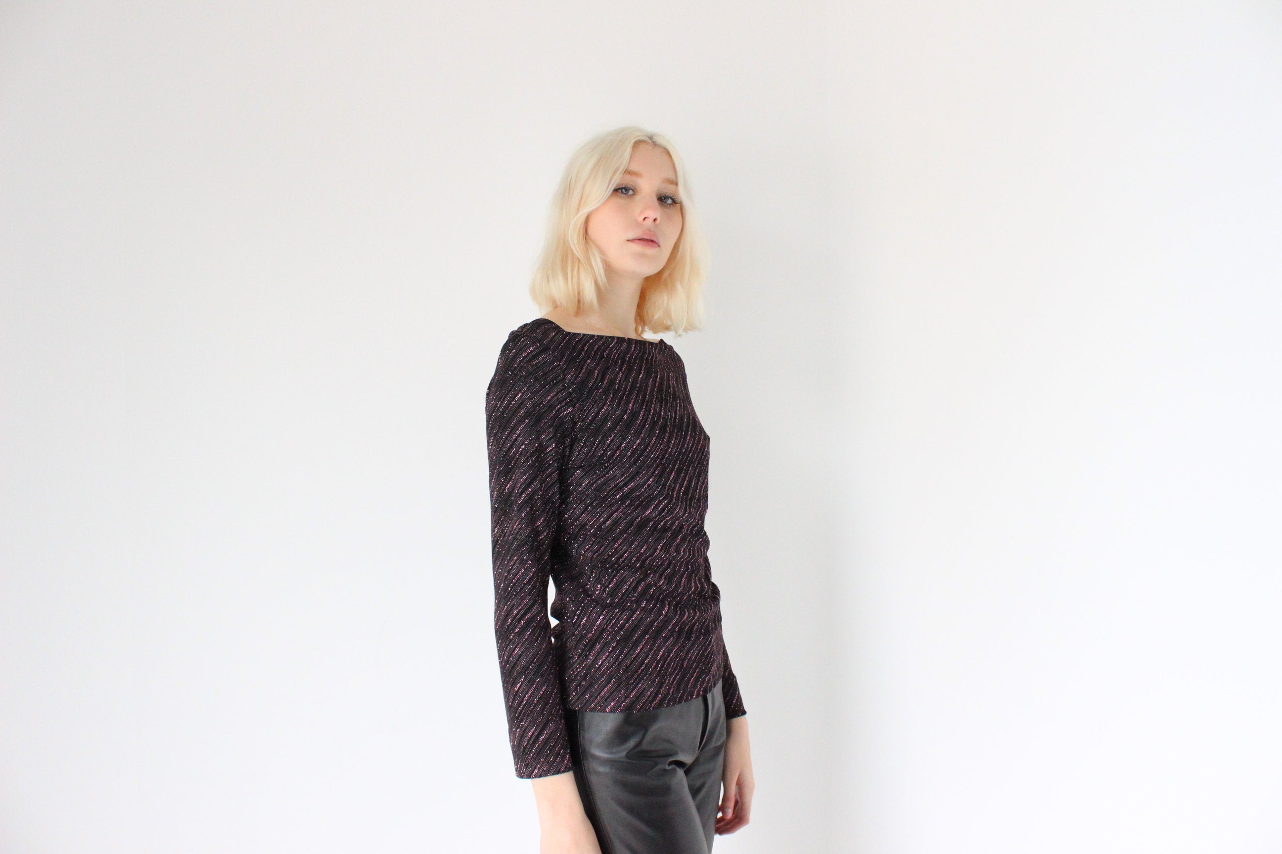 Y2K Sparkly Disco Glitter Top