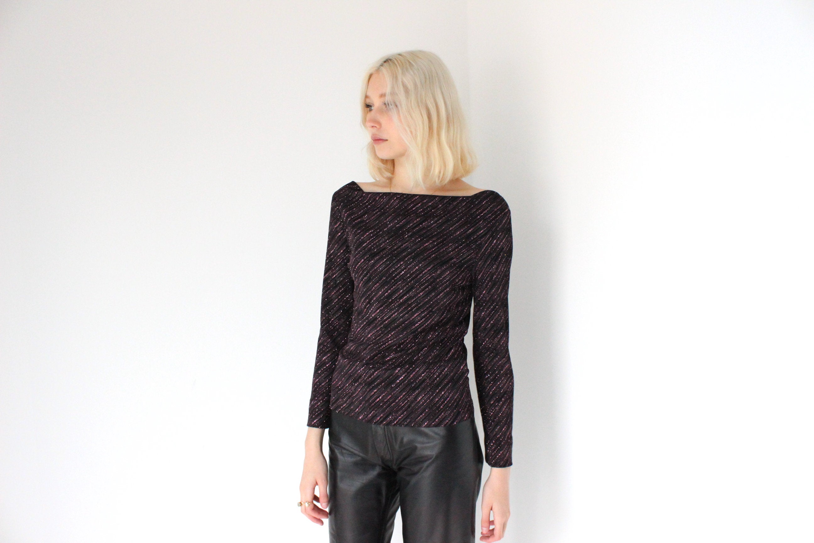 Y2K Sparkly Disco Glitter Top