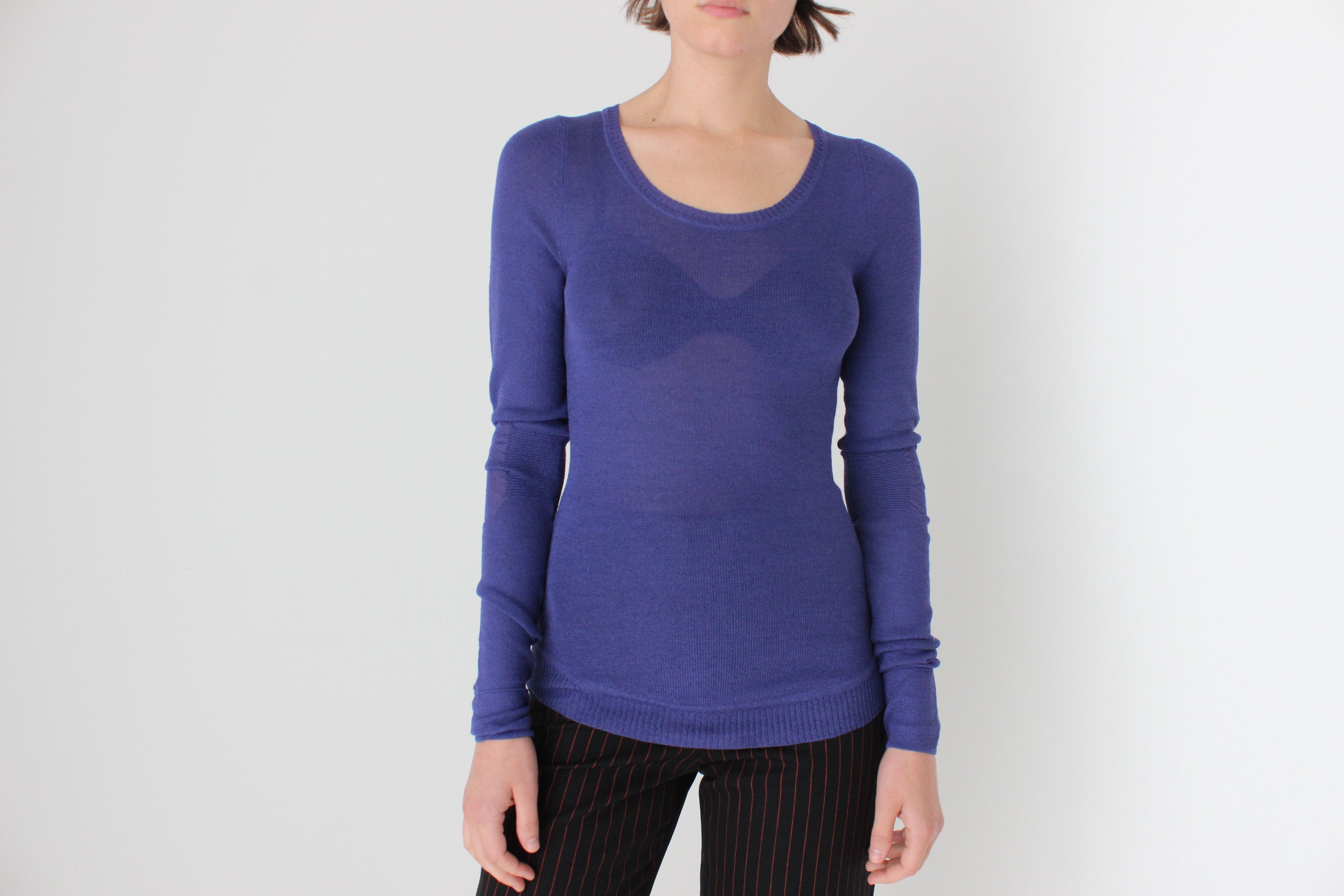 2000s MARC JACOBS Silk & Nylon Mesh Futuristic Top