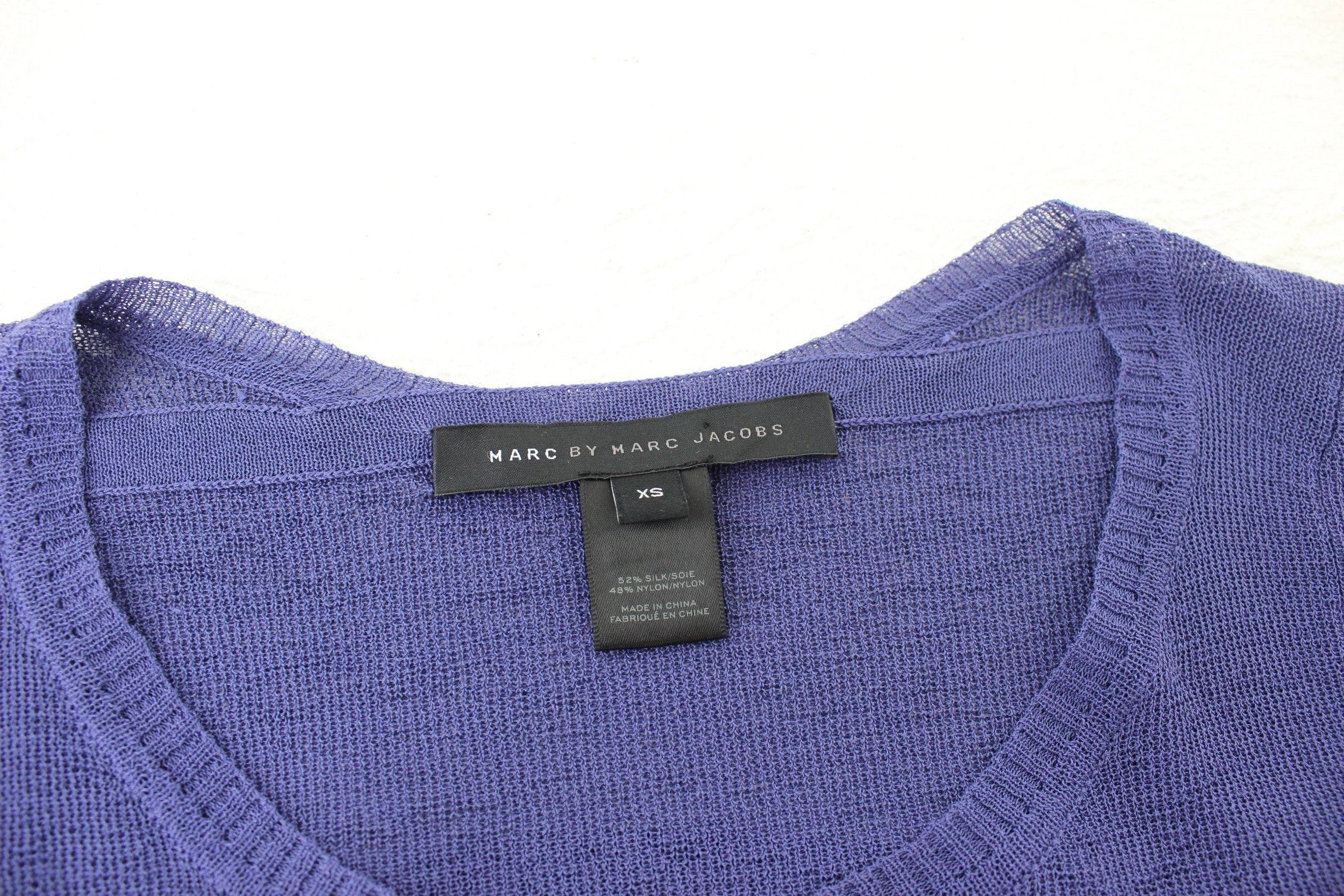 2000s MARC JACOBS Silk & Nylon Mesh Futuristic Top