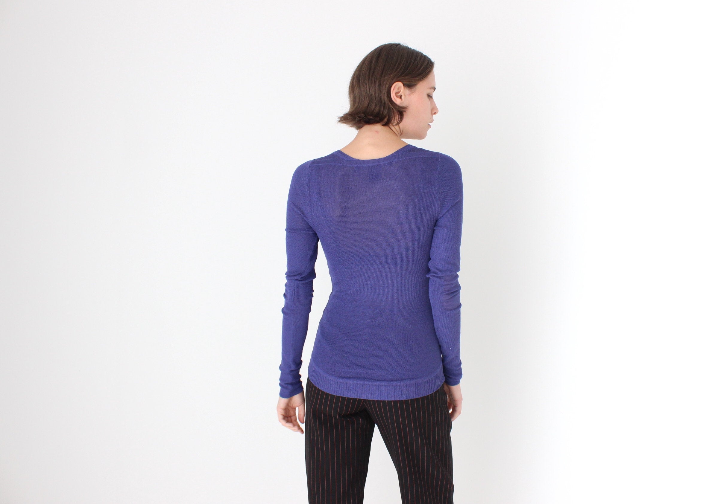 2000s MARC JACOBS Silk & Nylon Mesh Futuristic Top