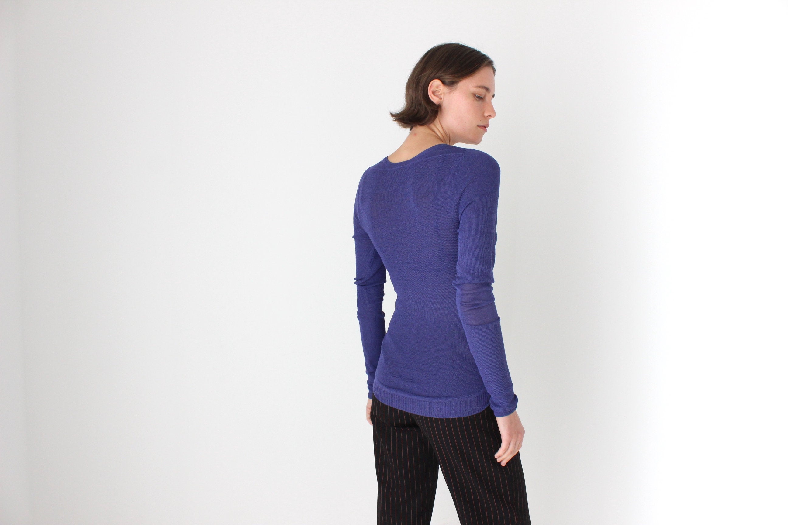 2000s MARC JACOBS Silk & Nylon Mesh Futuristic Top