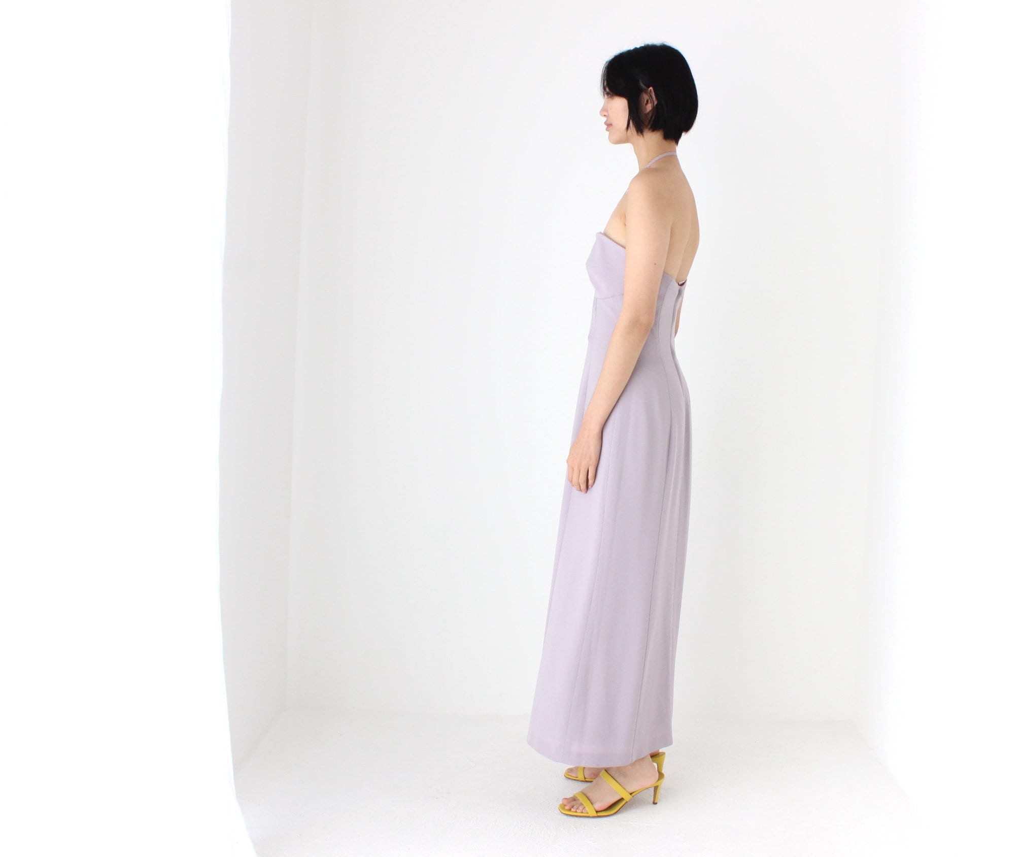 Stunning 90s "Covers" Pastel Halter Gown