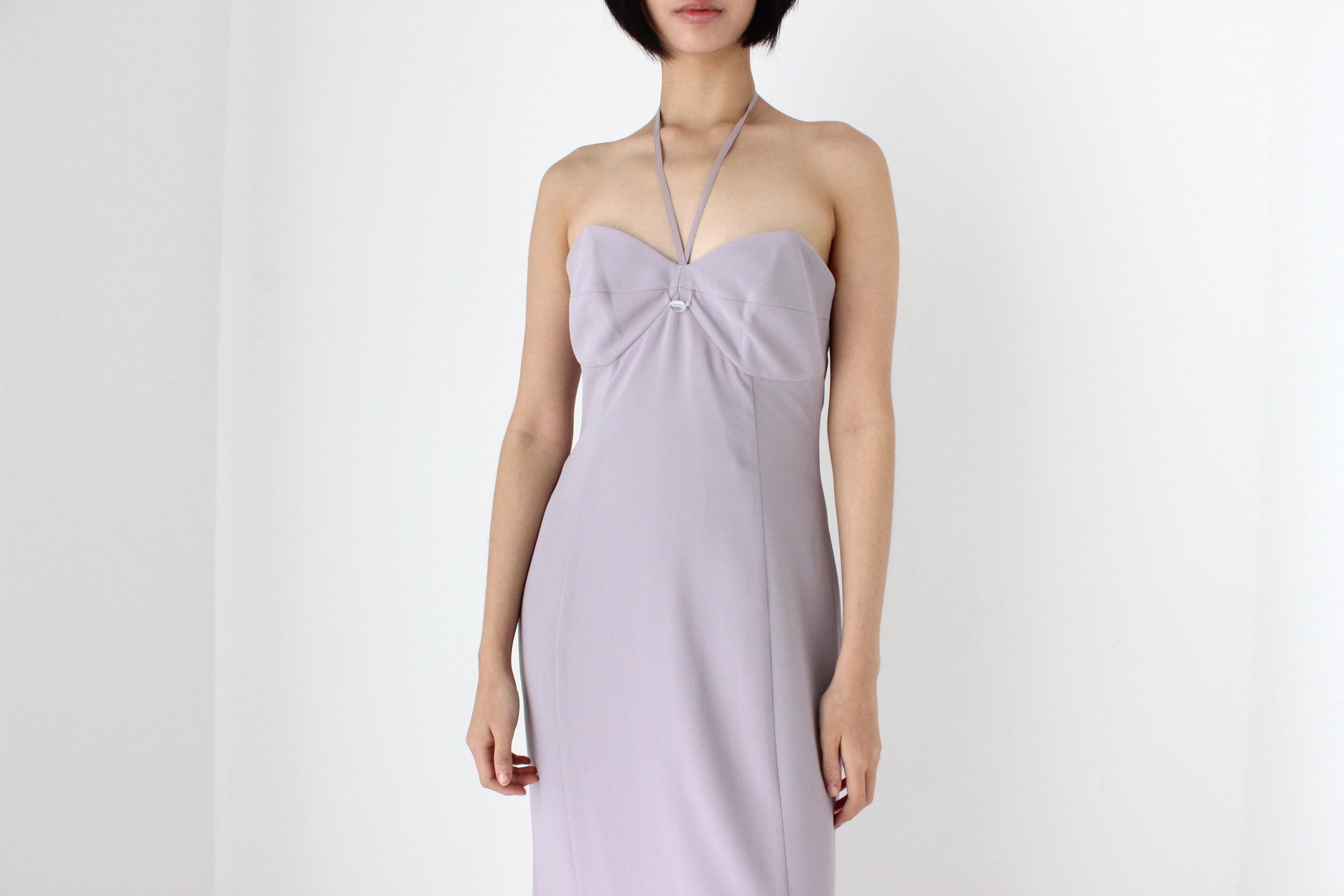 Stunning 90s "Covers" Pastel Halter Gown