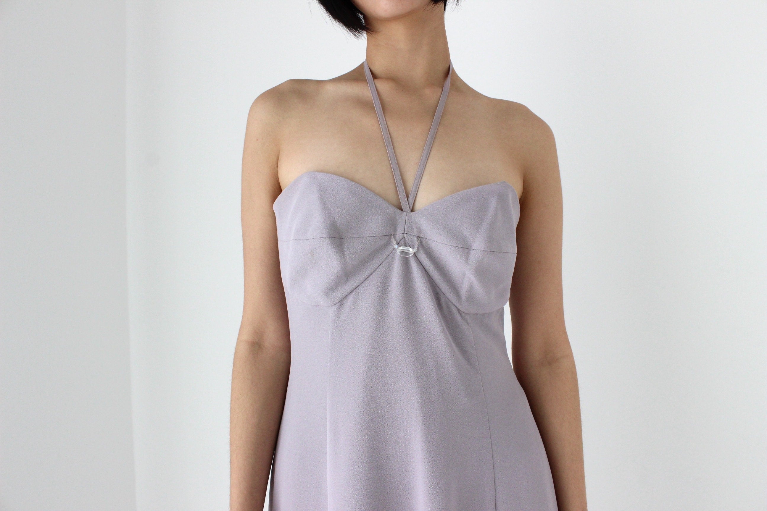 Stunning 90s "Covers" Pastel Halter Gown