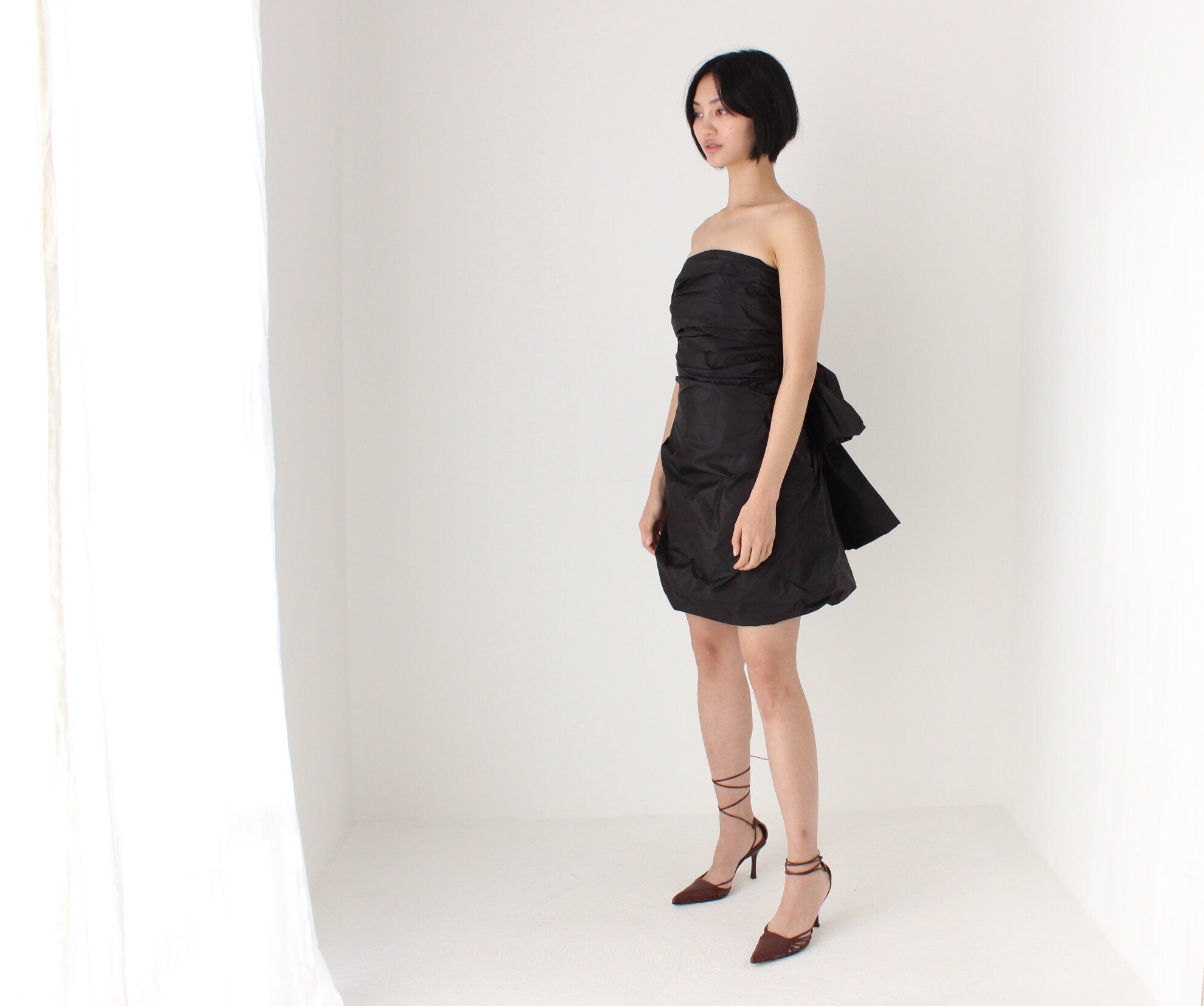 MARC JACOBS Silk Taffeta Sculptural Bow & Bubble Puff Party Dress