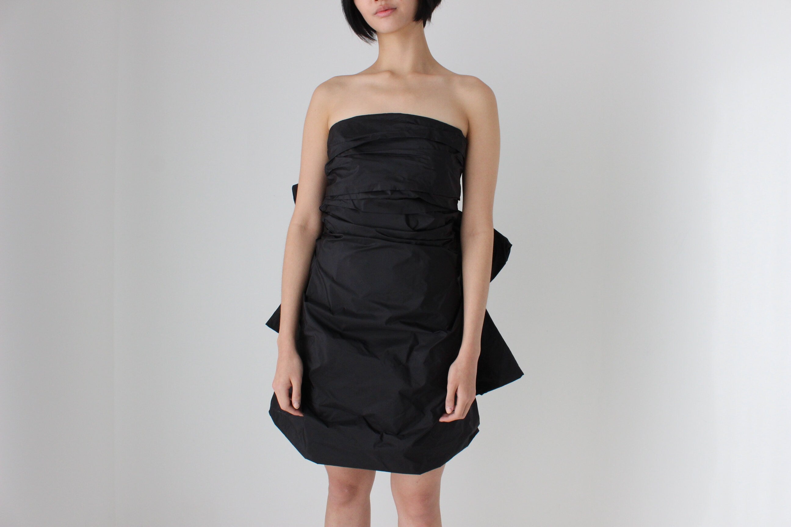 MARC JACOBS Silk Taffeta Sculptural Bow & Bubble Puff Party Dress
