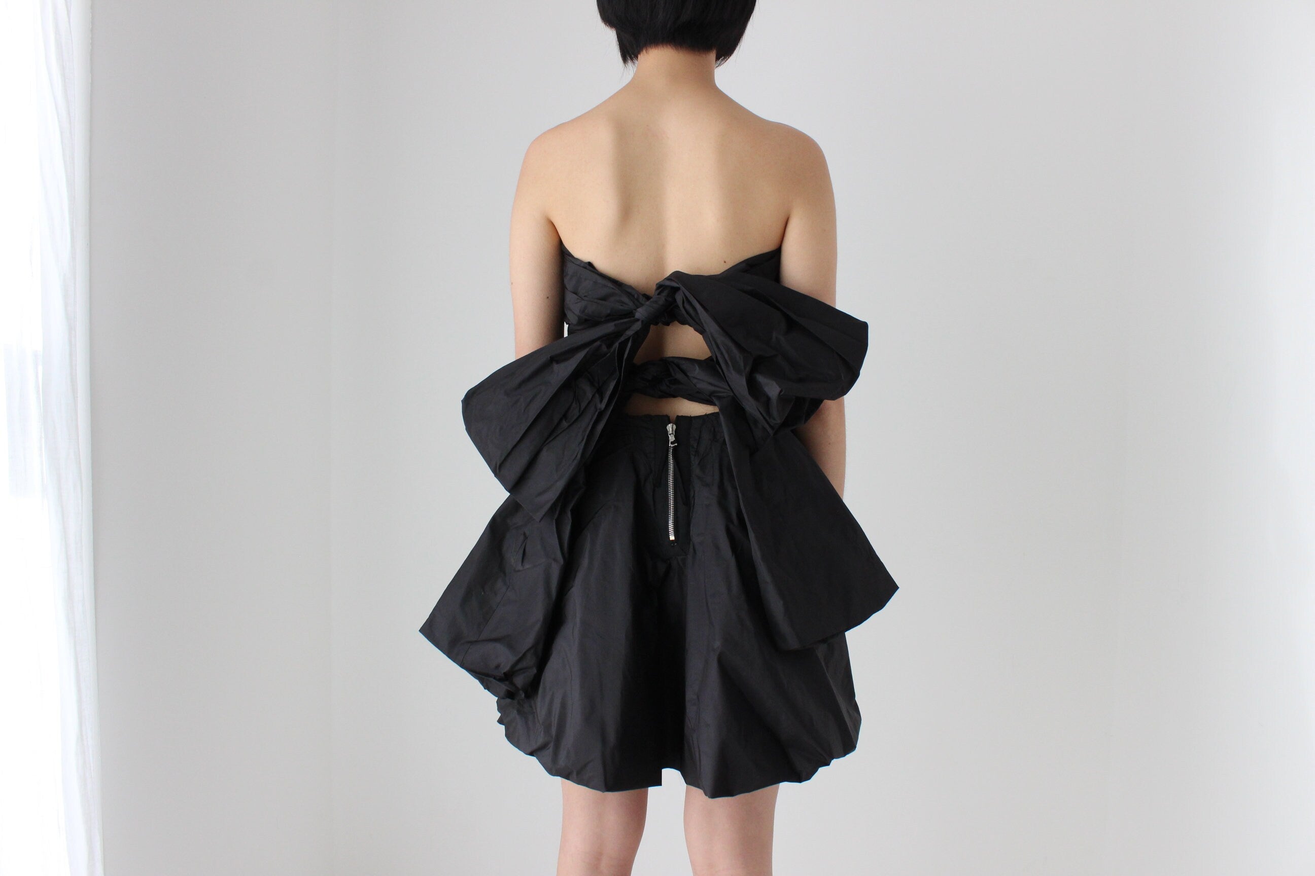 MARC JACOBS Silk Taffeta Sculptural Bow & Bubble Puff Party Dress